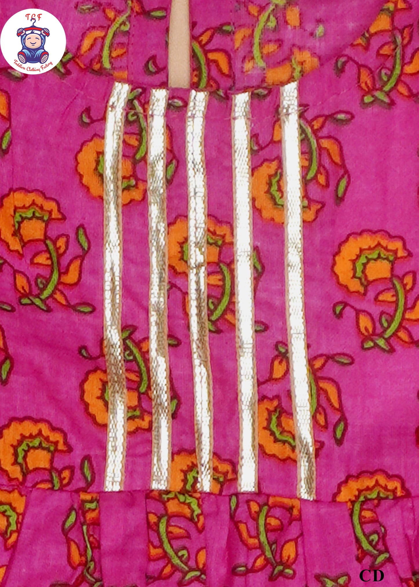 Hot Pink - Printed Kurti Dhoti Set