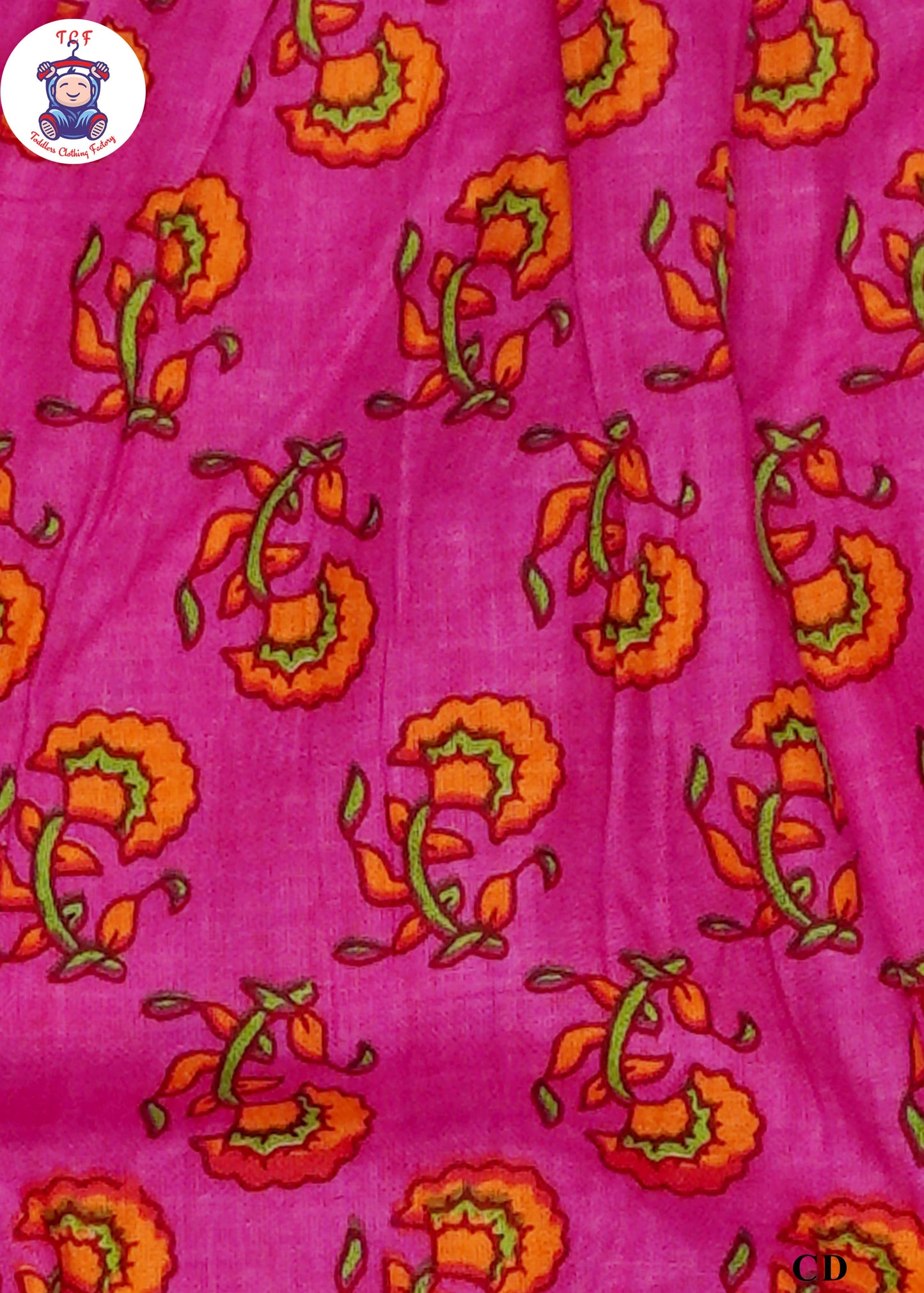 Hot Pink - Printed Kurti Dhoti Set