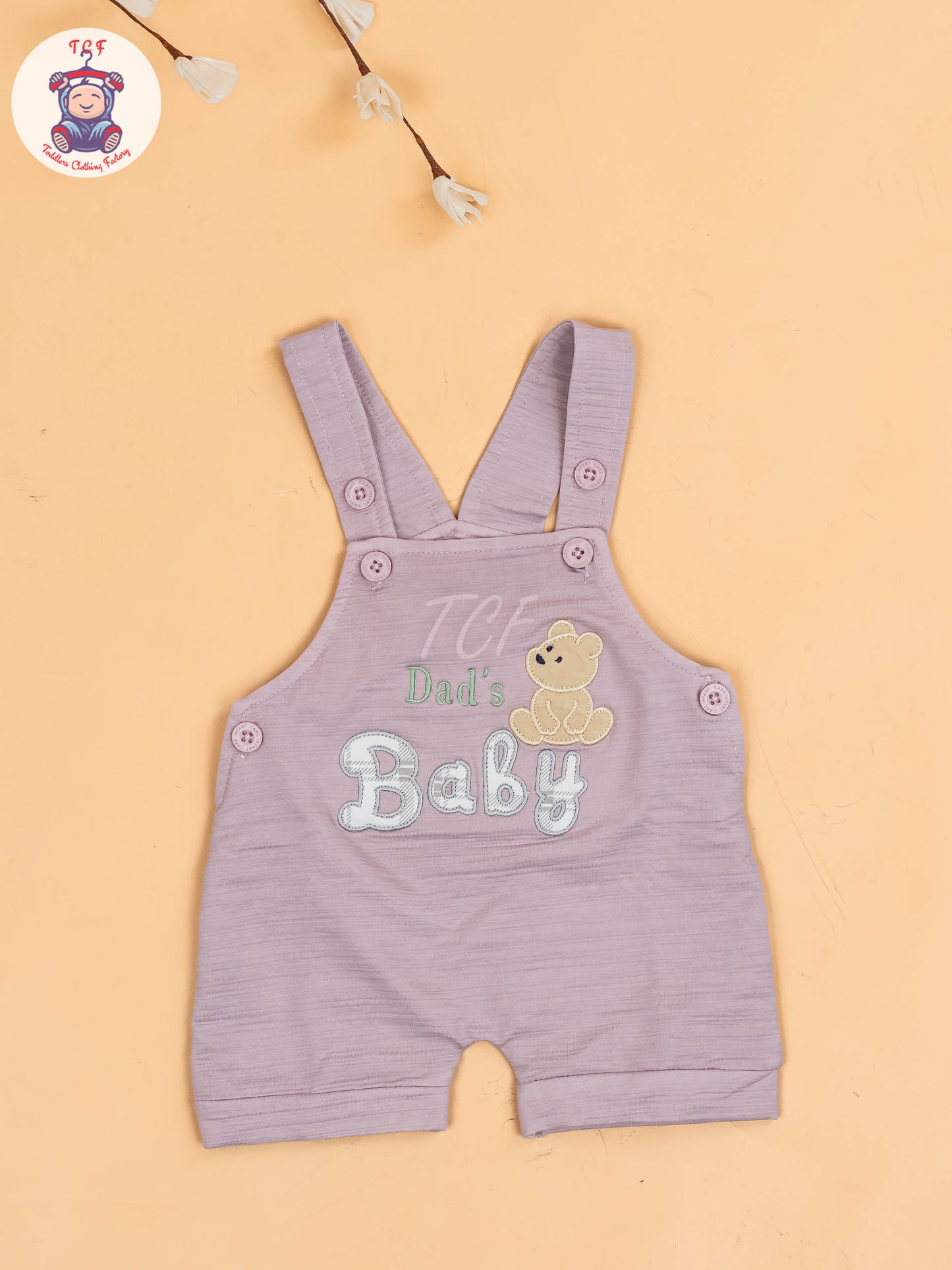 White & Onion Pink - Dads Baby Jumpsuits