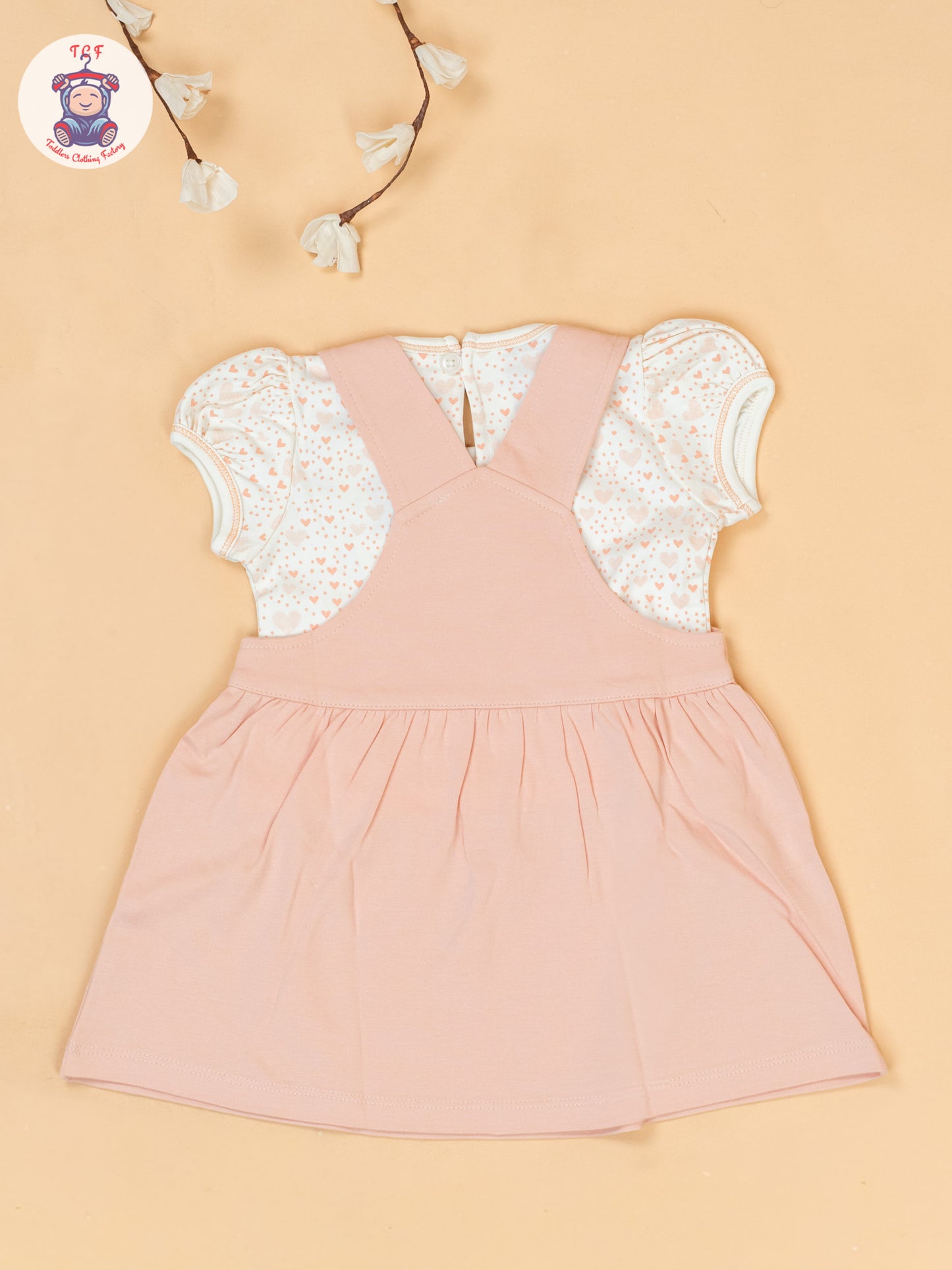 Peach & Cream - Cotton Frock