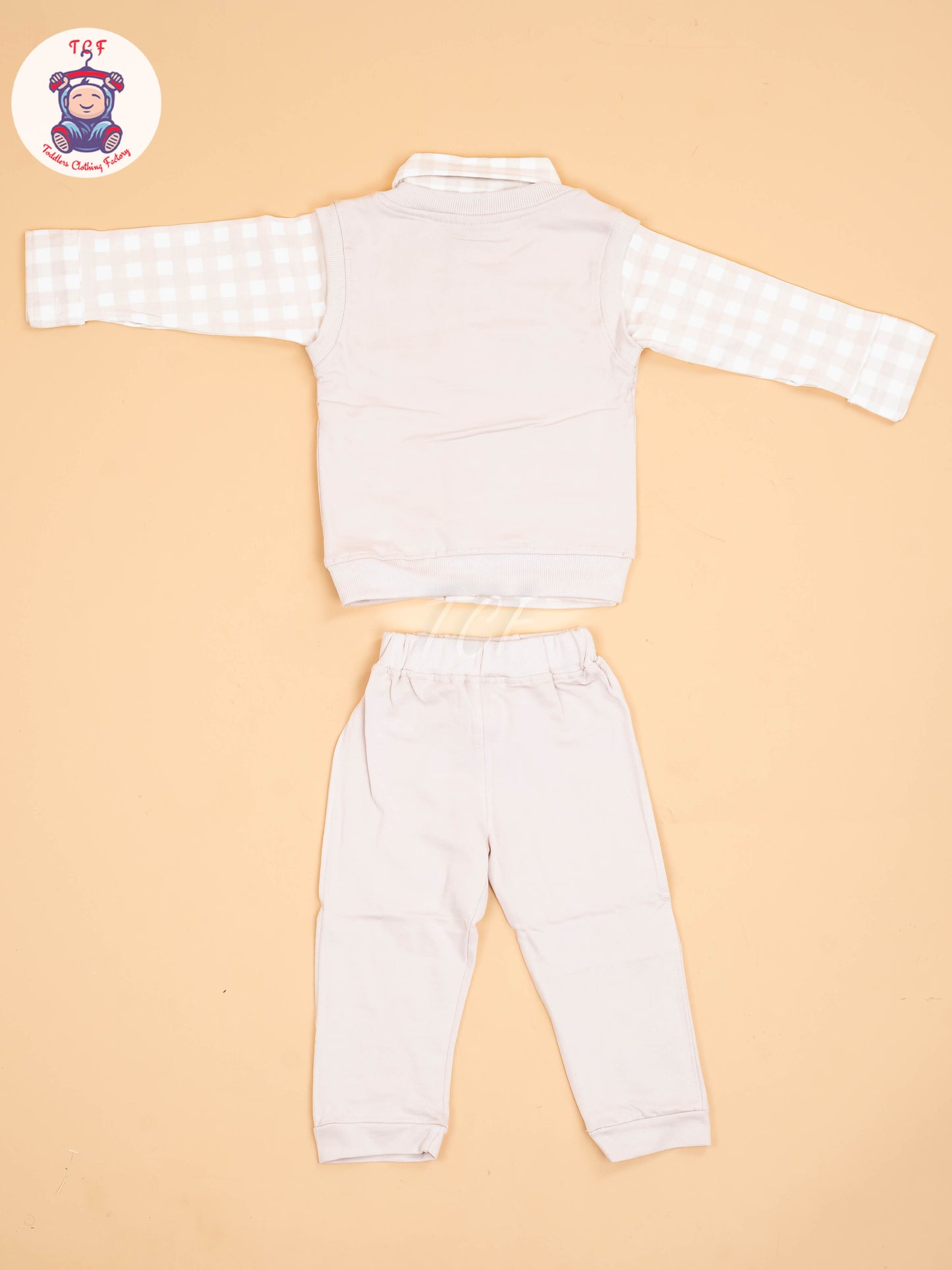 White & Beige - Shirts & Pants