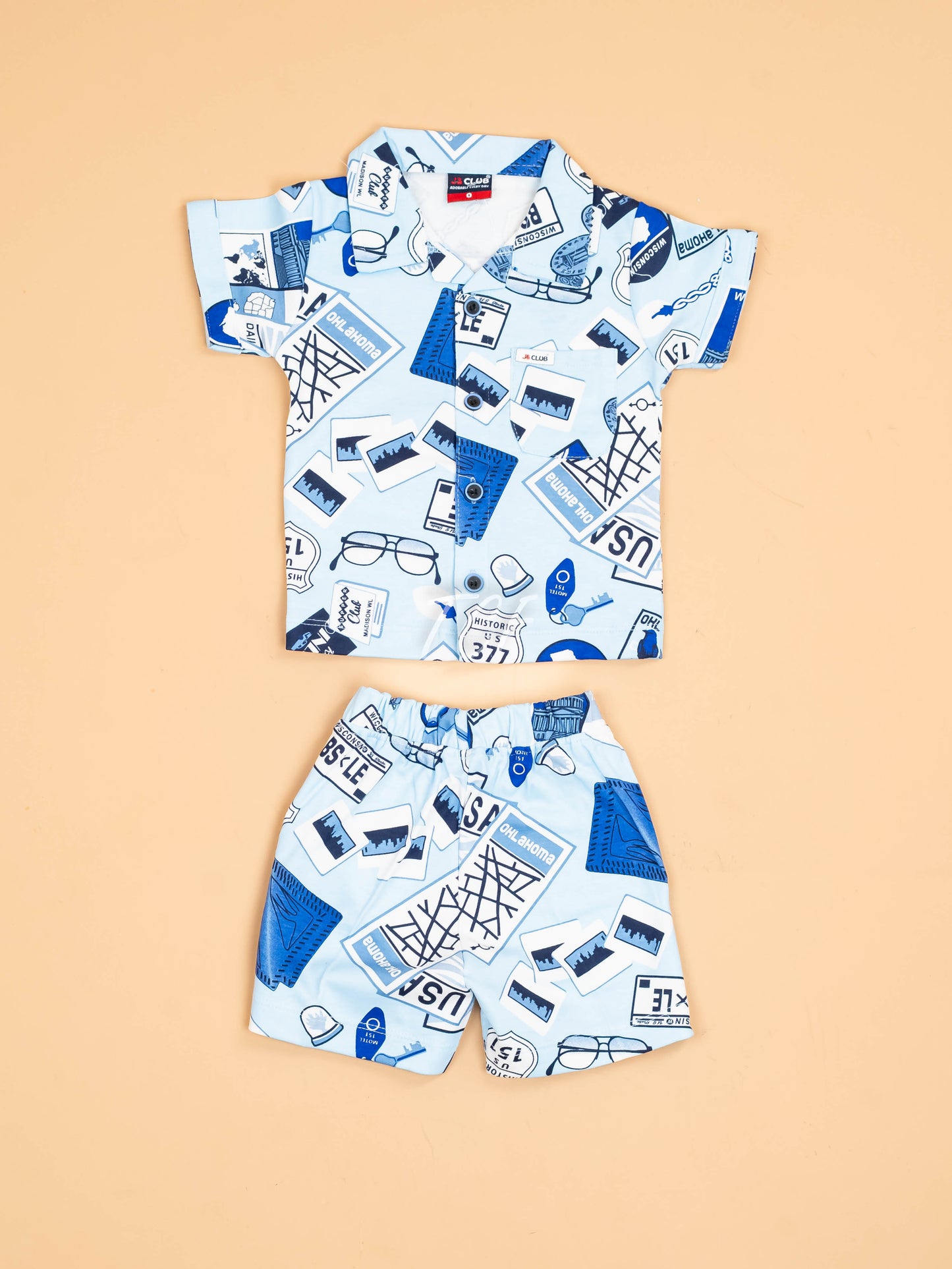 Blue - Shirts & Shorts