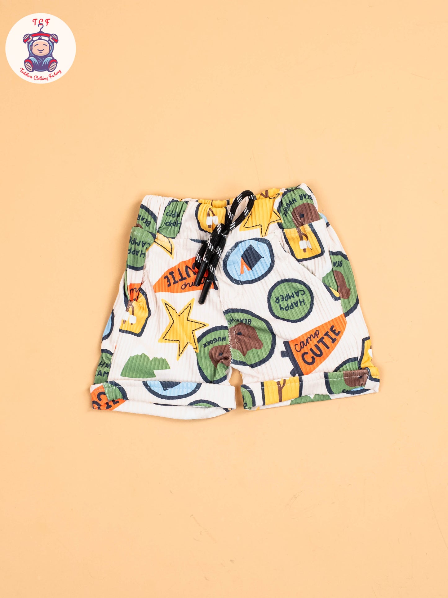 Beige & Light Green - Shirts & Shorts