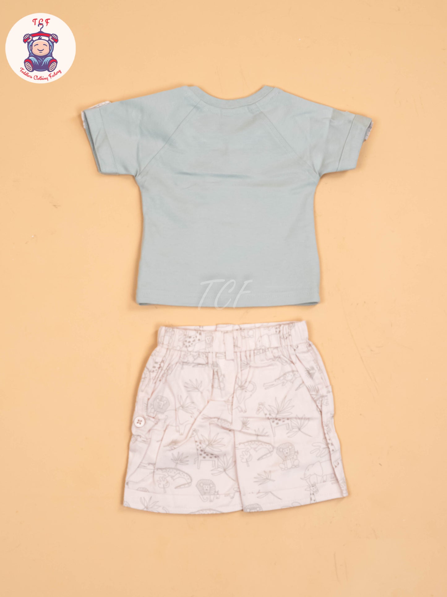 Light Blue & Cream - T-Shirts & Shorts