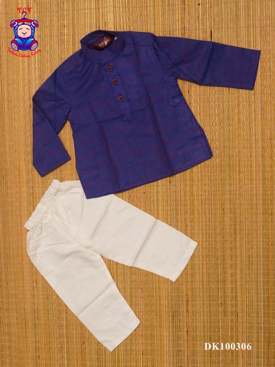 Blue & White - Kids Readymade Kurta Sets