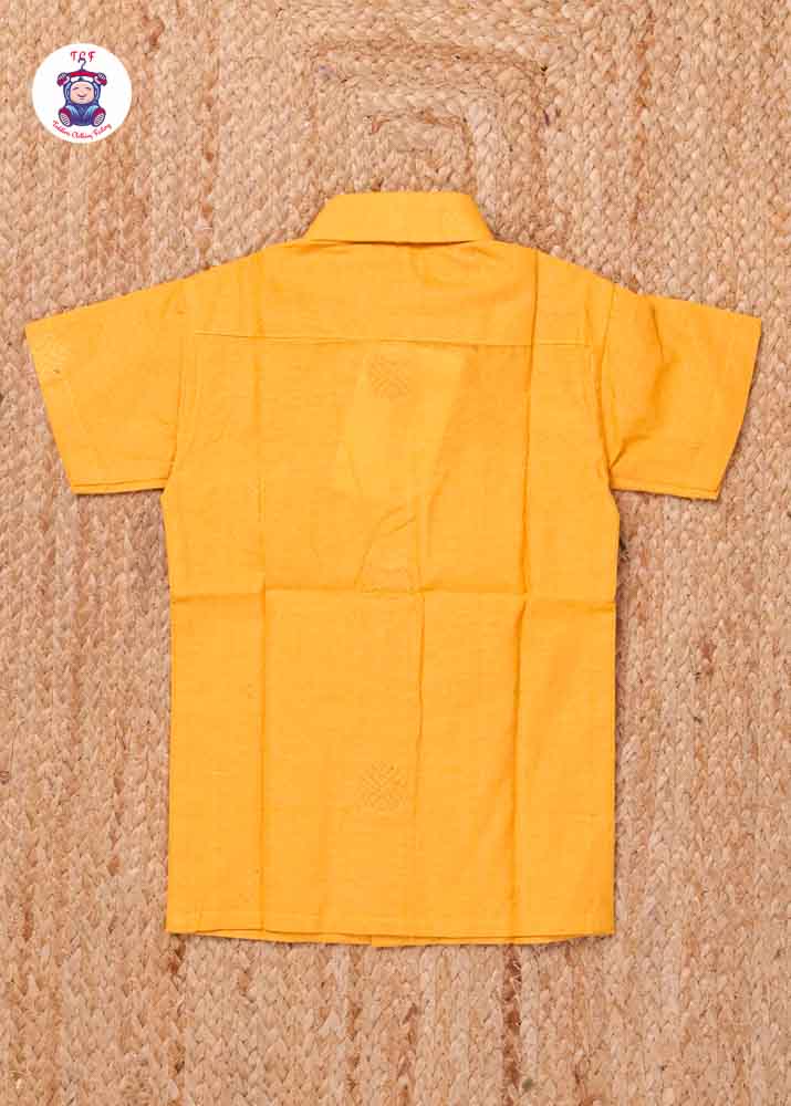 Mustard - Boys Readymade Silk Cotton Shirts