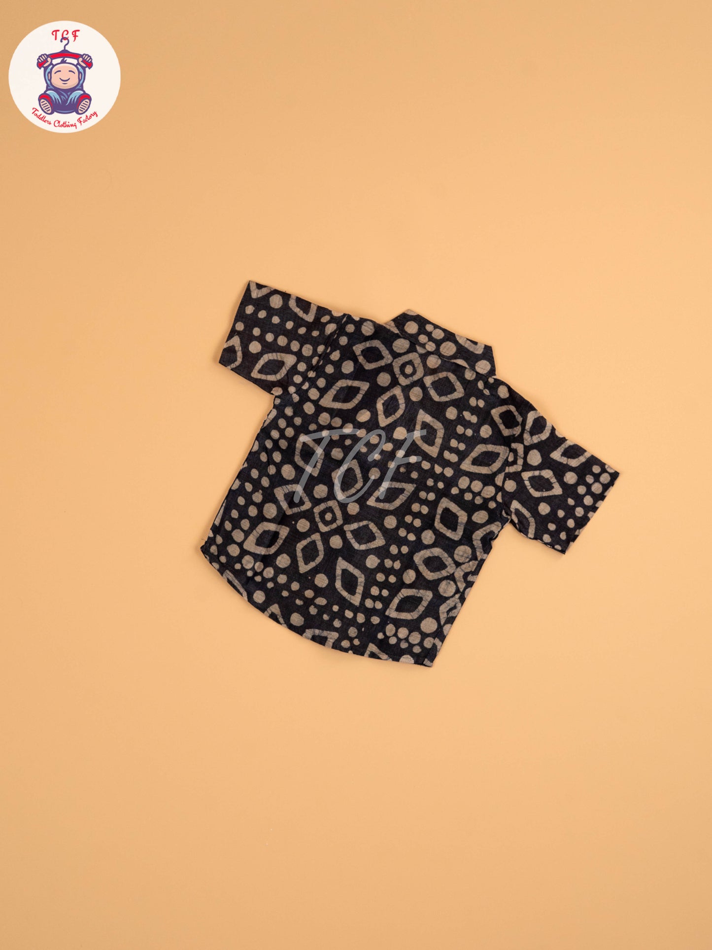 Grey & Beige - Boys Readymade Bhatik Shirts