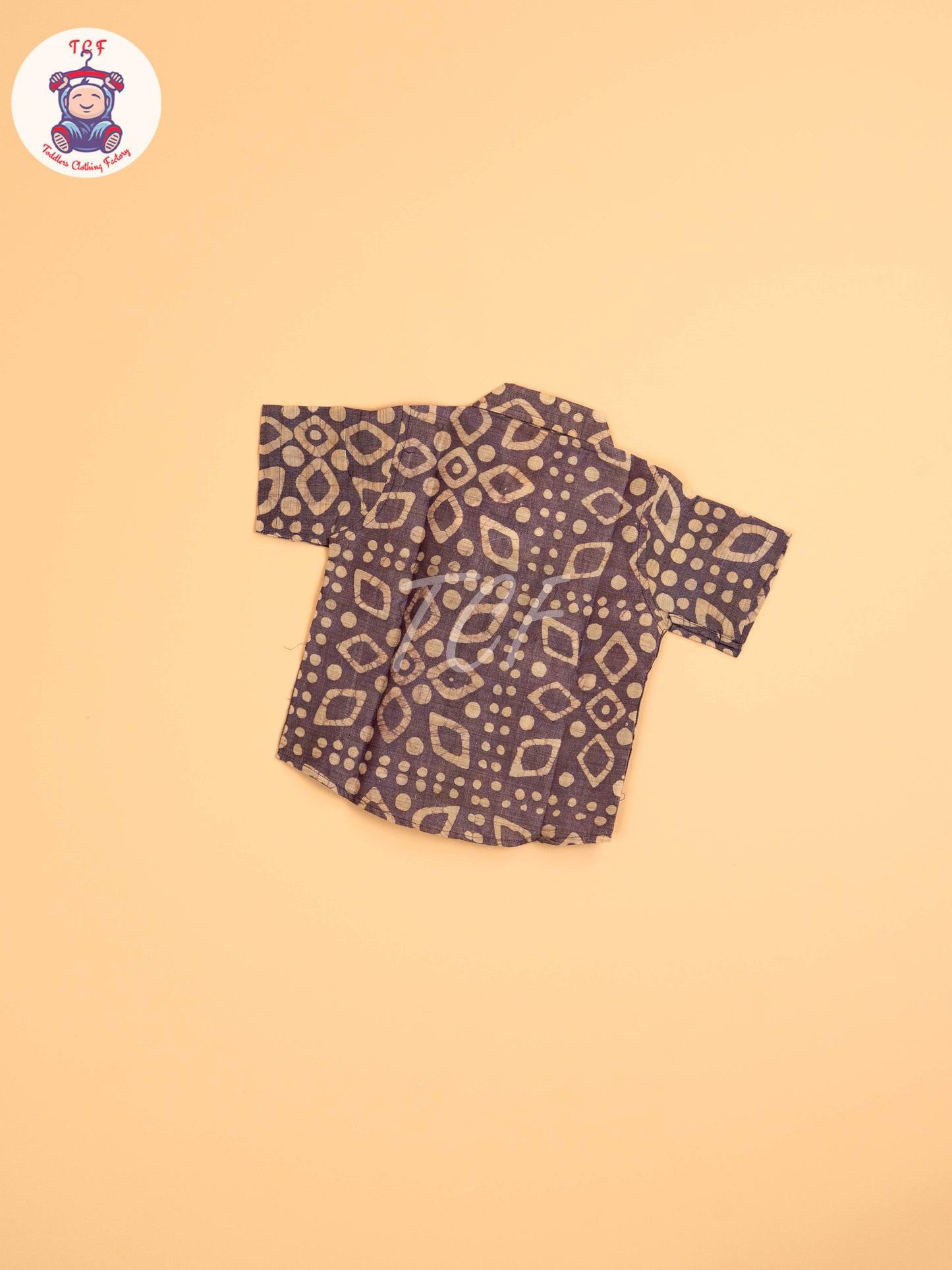 Lavender & Beige - Boys Readymade Bhatik Shirts