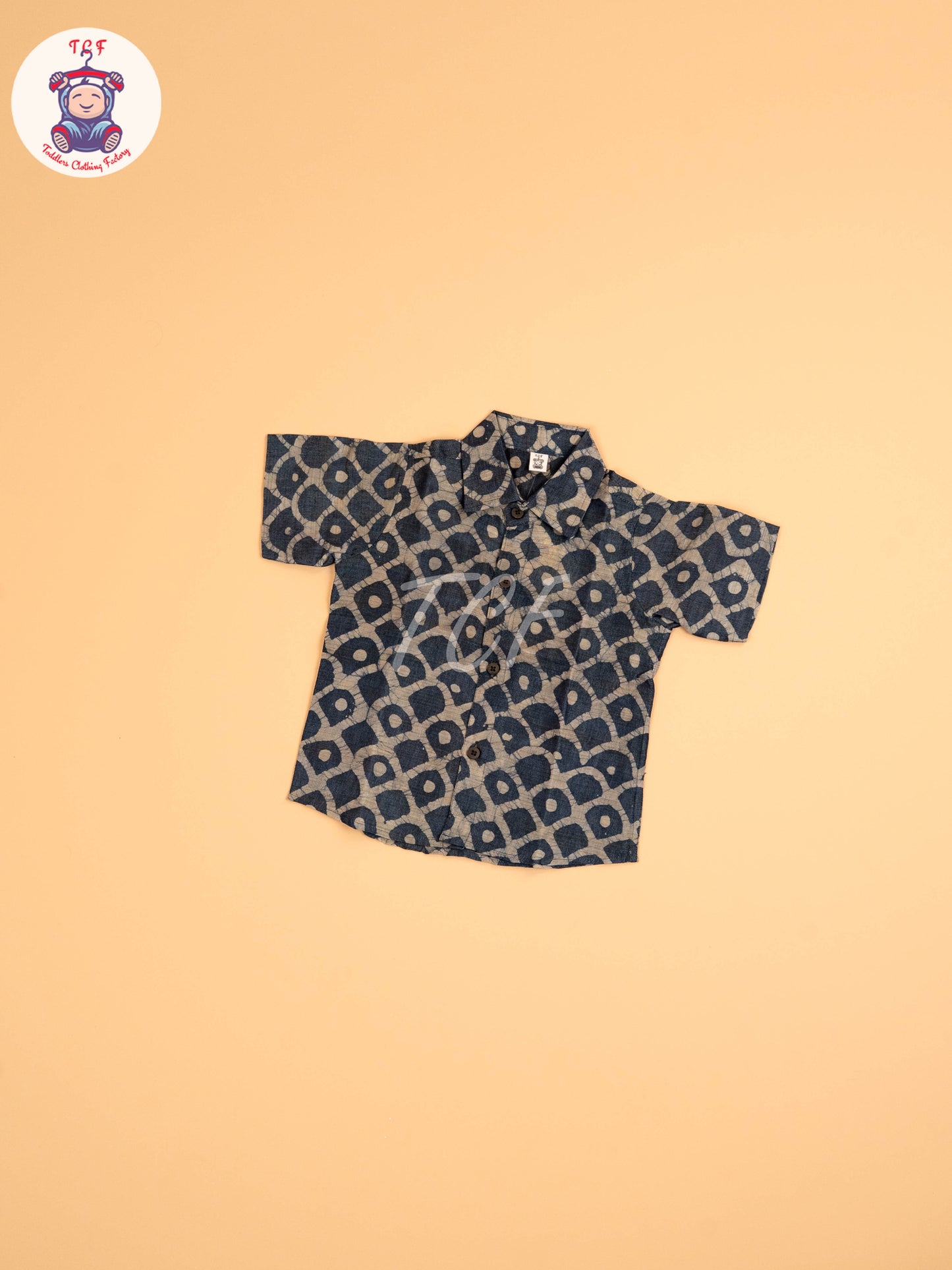 Grey & Beige - Boys Readymade Bhatik Shirts