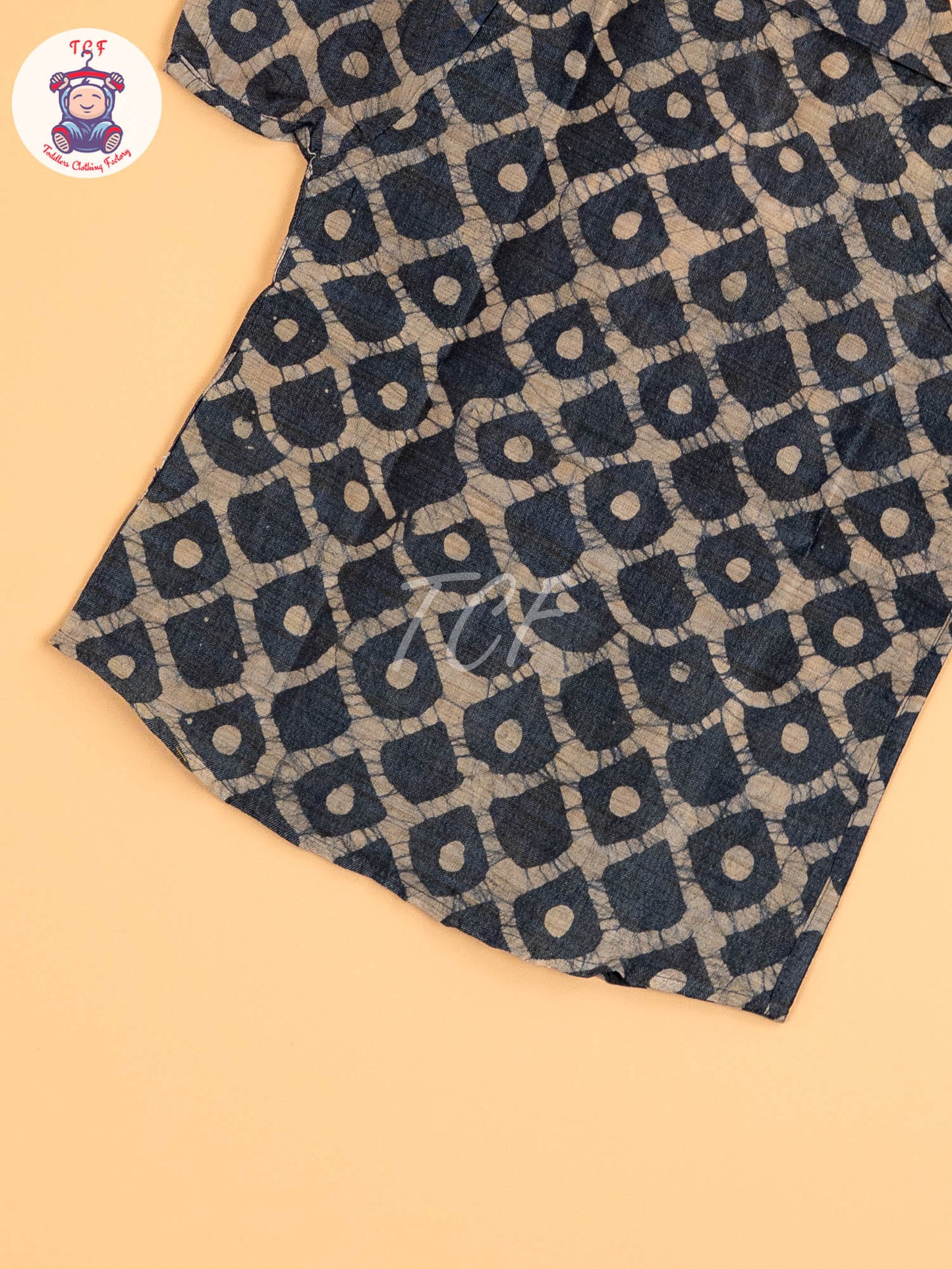 Grey & Beige - Boys Readymade Bhatik Shirts
