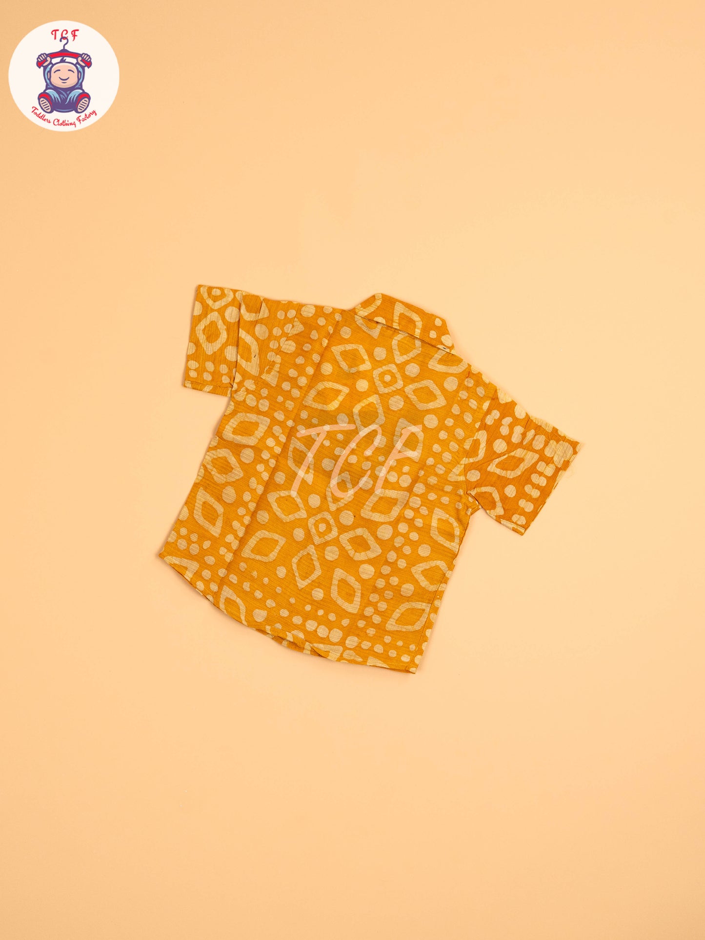Yellow & Beige - Boys Readymade Bhatik Shirts