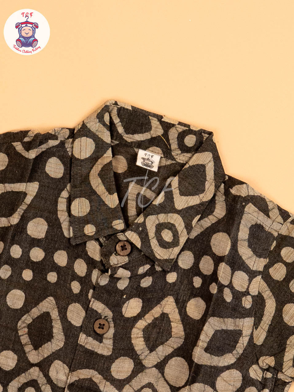 Brown & Beige - Boys Readymade Bhatik Shirts