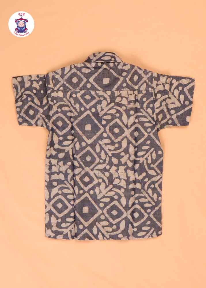 Light Grey - Boys Bhatik Readymade Shirts