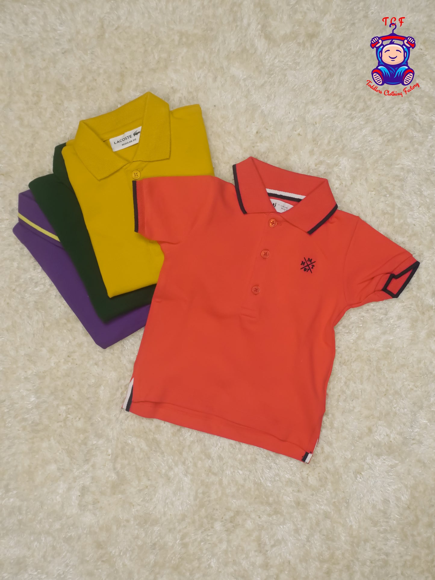 Red - Boys Readymade Collor T-Shirts