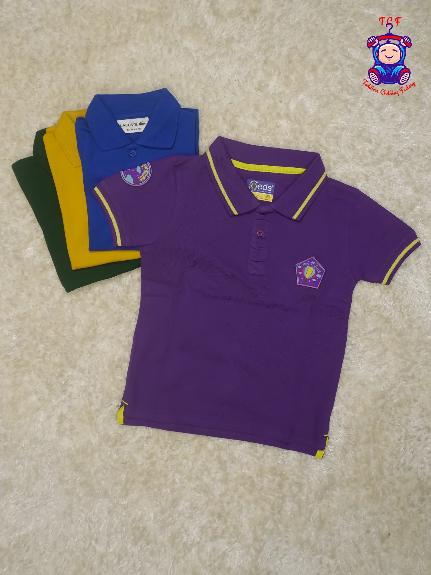 Boys Polo T-shirt Purple