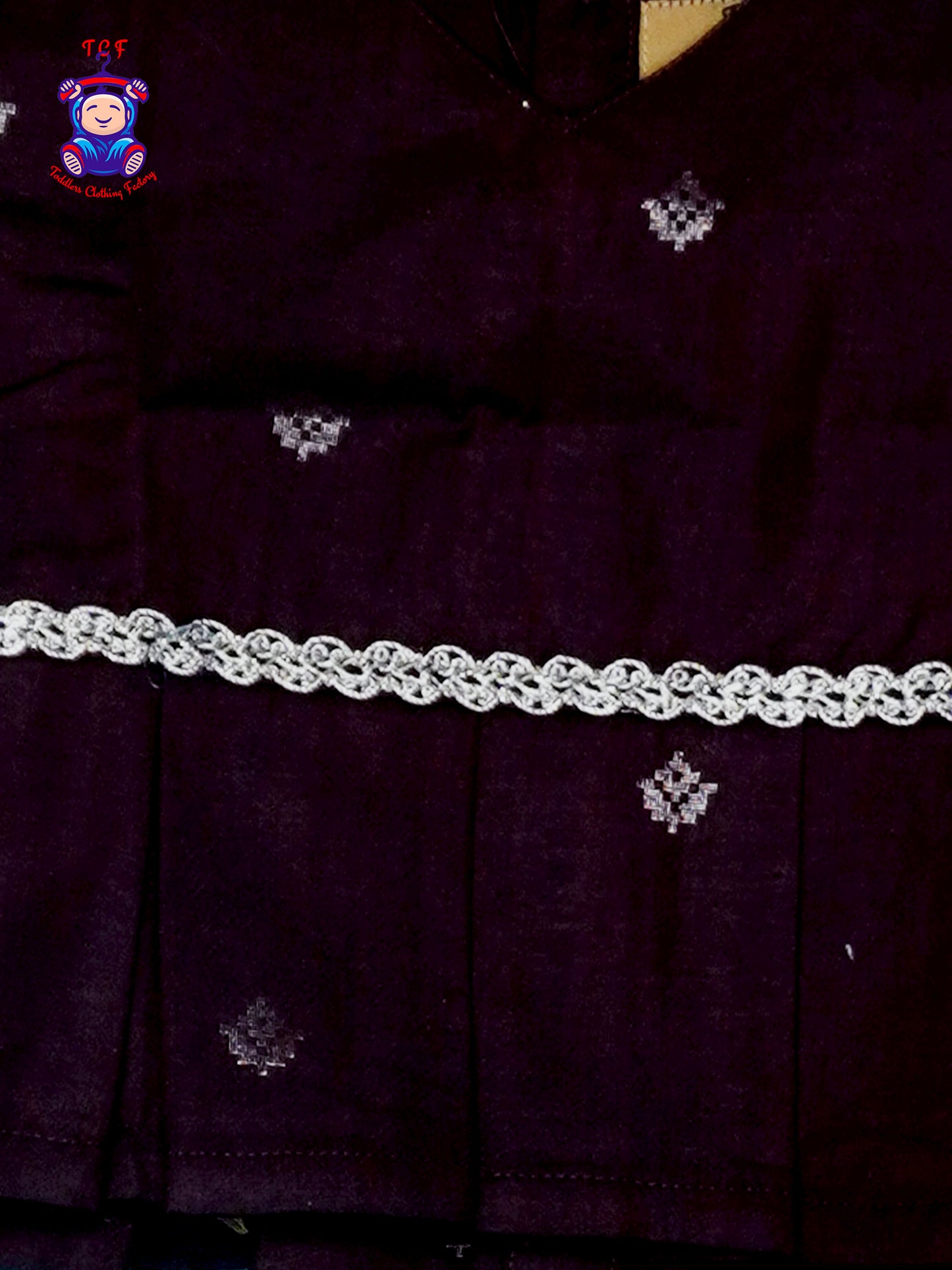 Blue and Wine - Cotton Pavadai Sattai
