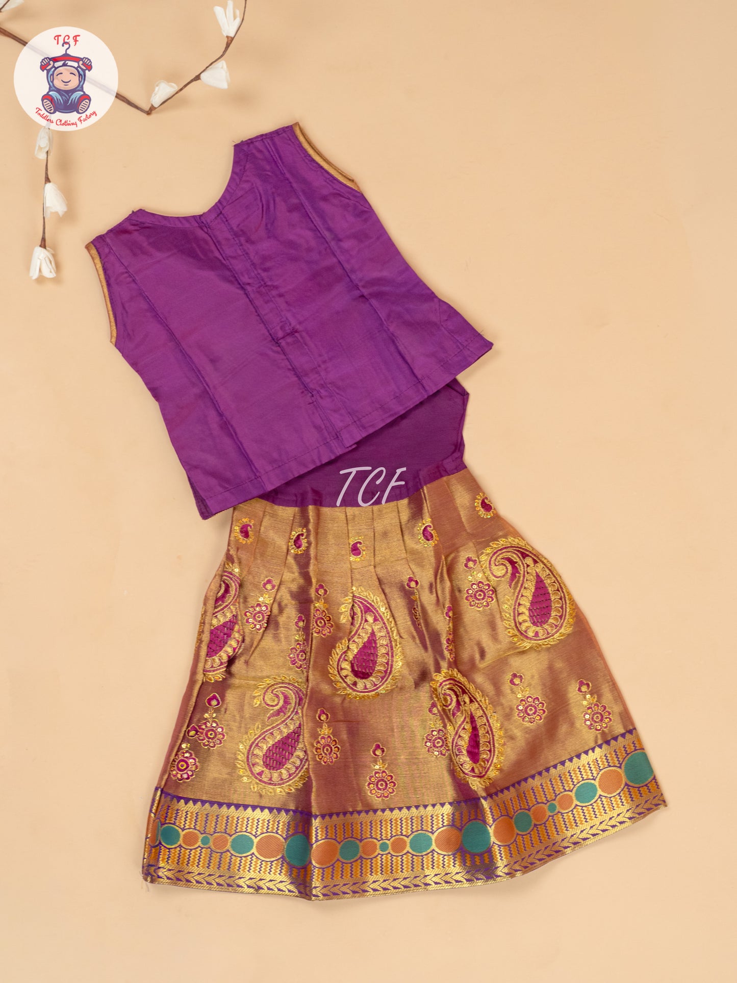 Majentha - Embriodered Pavadai Sattai