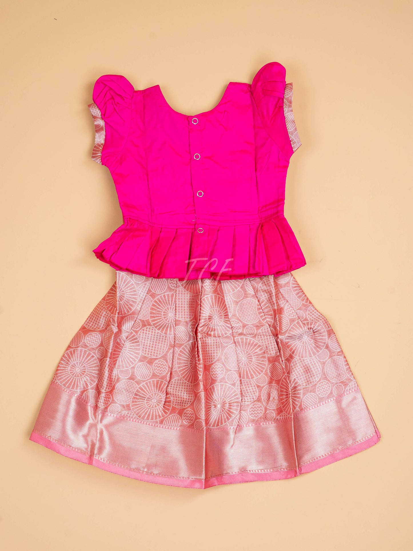 Pink & Peach - Pavadai Sattai