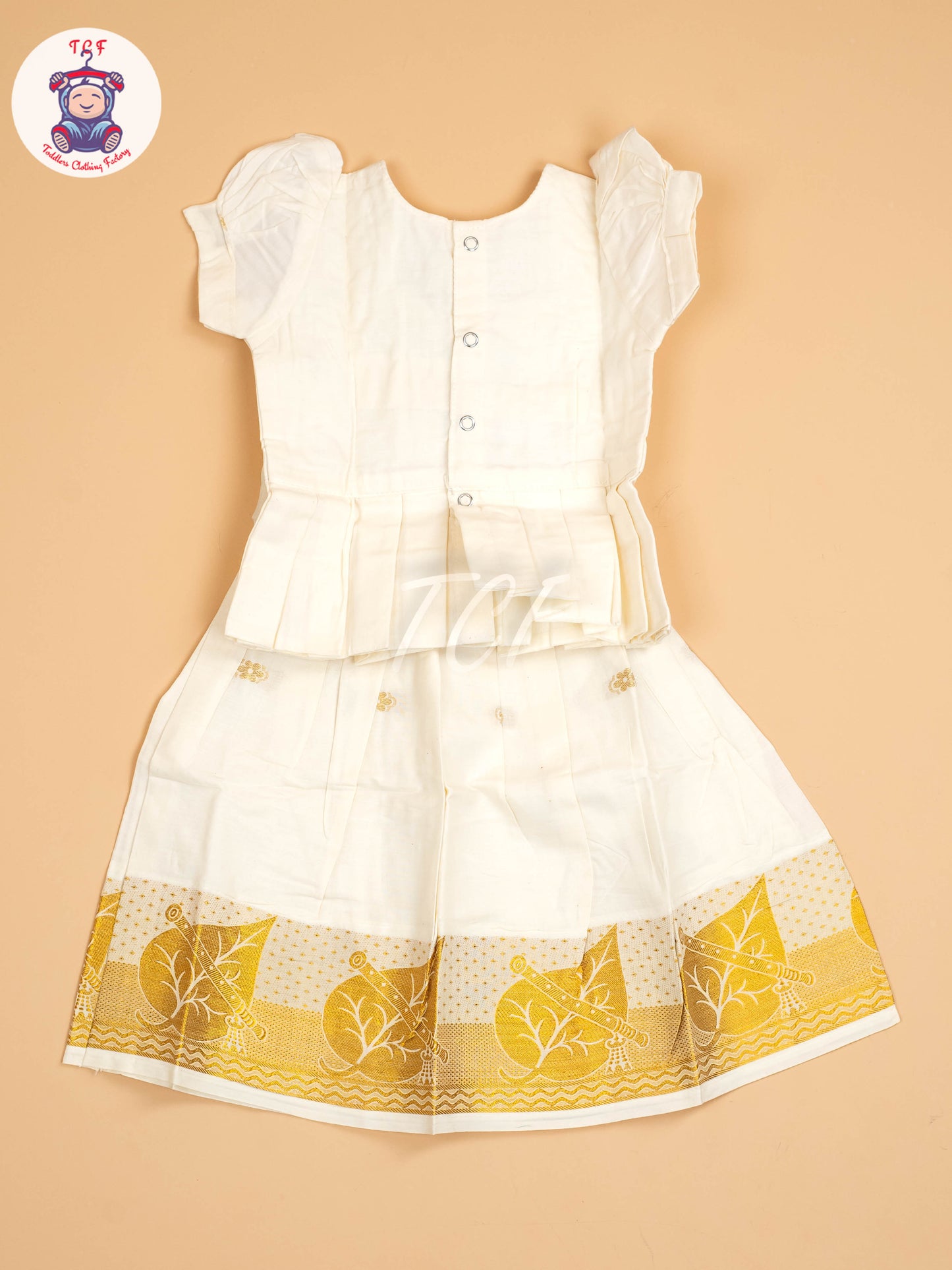 Half White Kerala Cotton - Pavadai Sattai