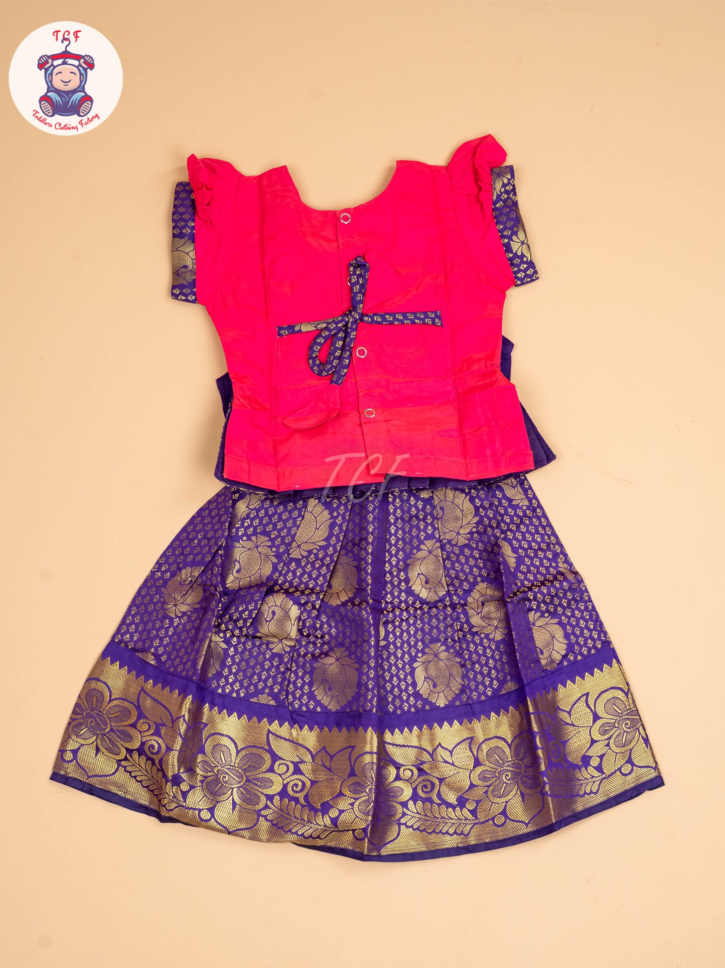 Pink & Violet - Pavadai Sattai