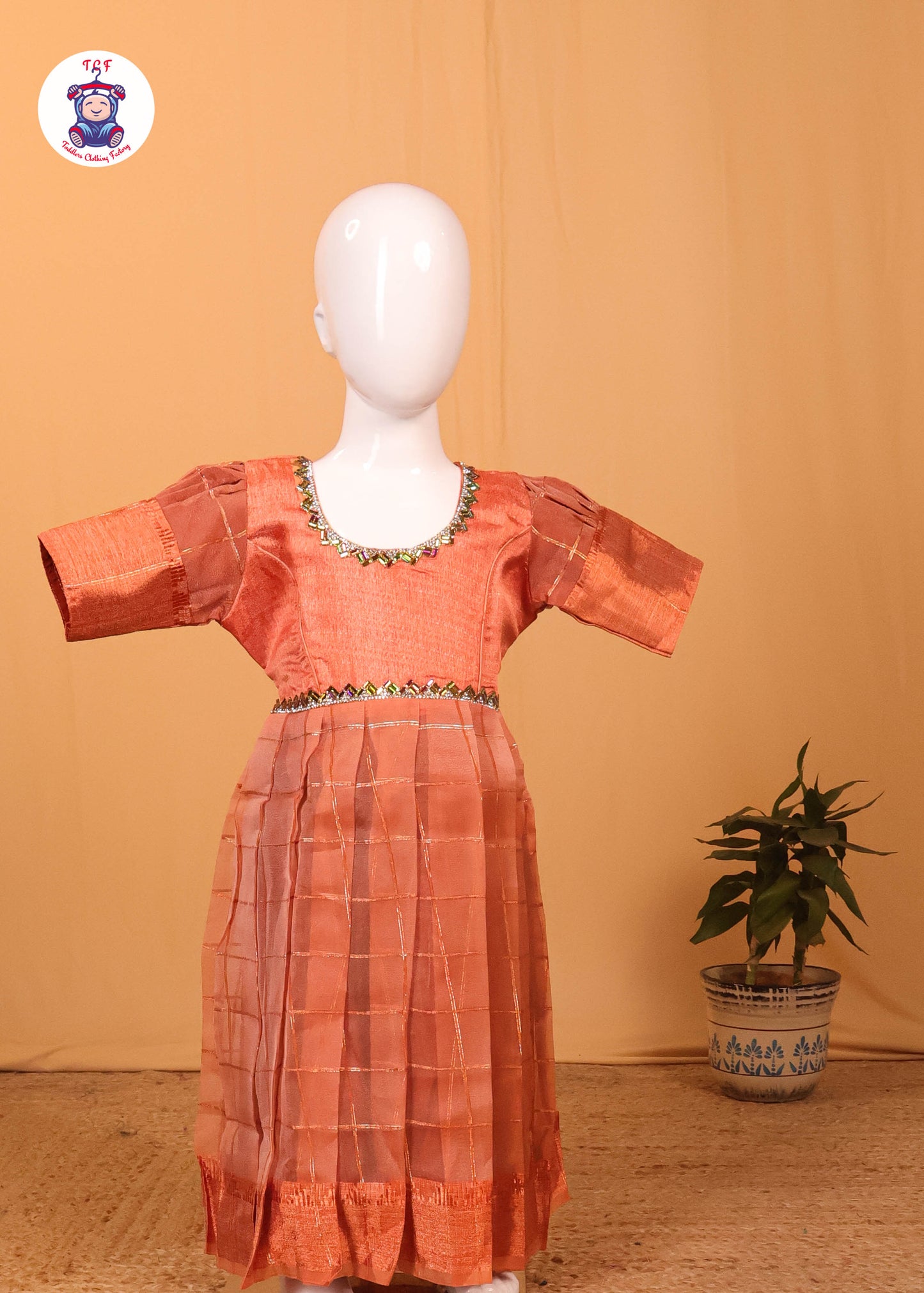 Orange - Long Frock
