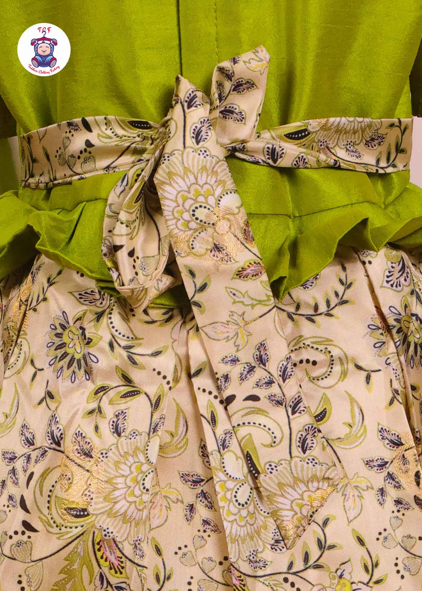 Pista Green - Kids Readymade Frocks