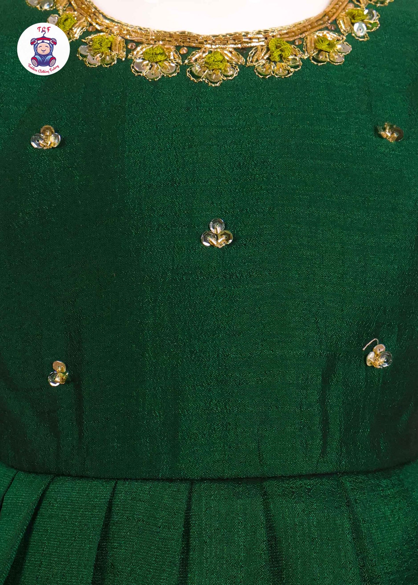 Green - Kids Readymade Frocks