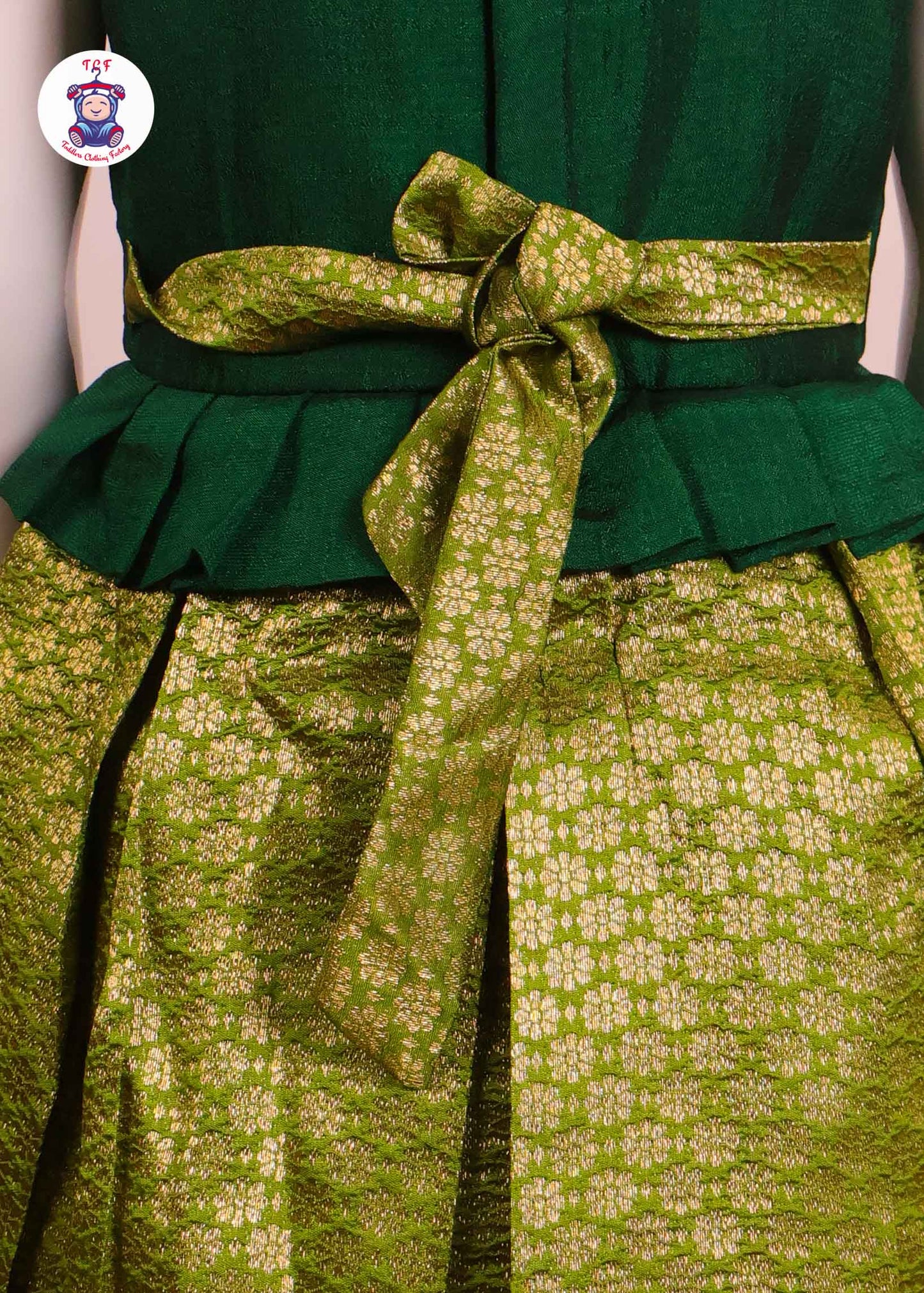 Green - Kids Readymade Frocks