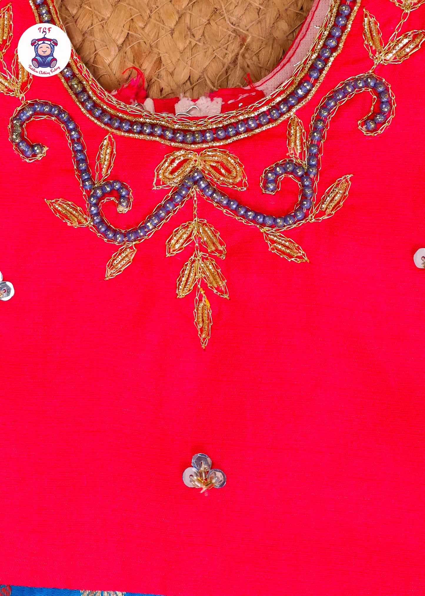 Pink & Blue - Kids Readymade Frock