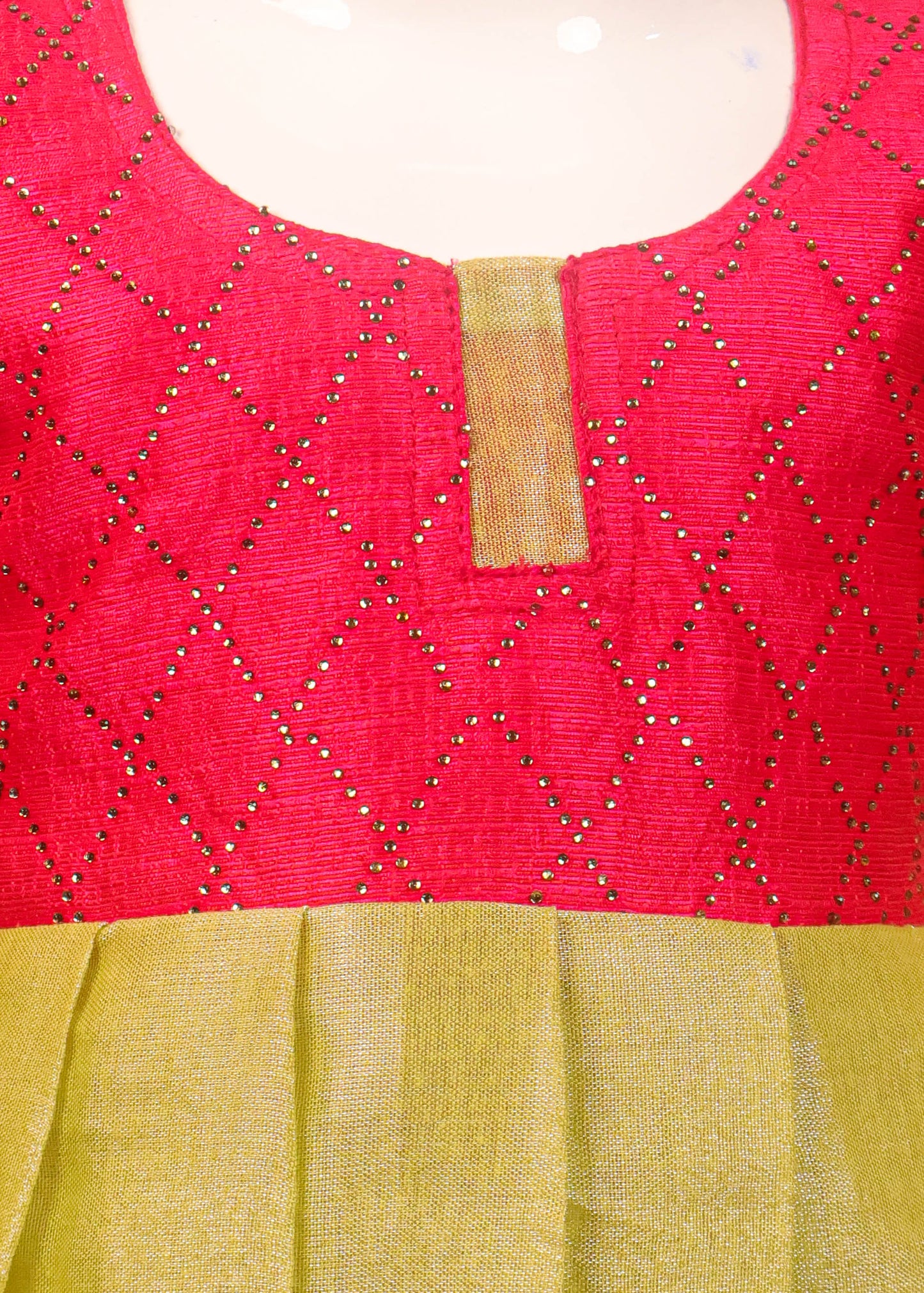 Rose & Green - Long Frock