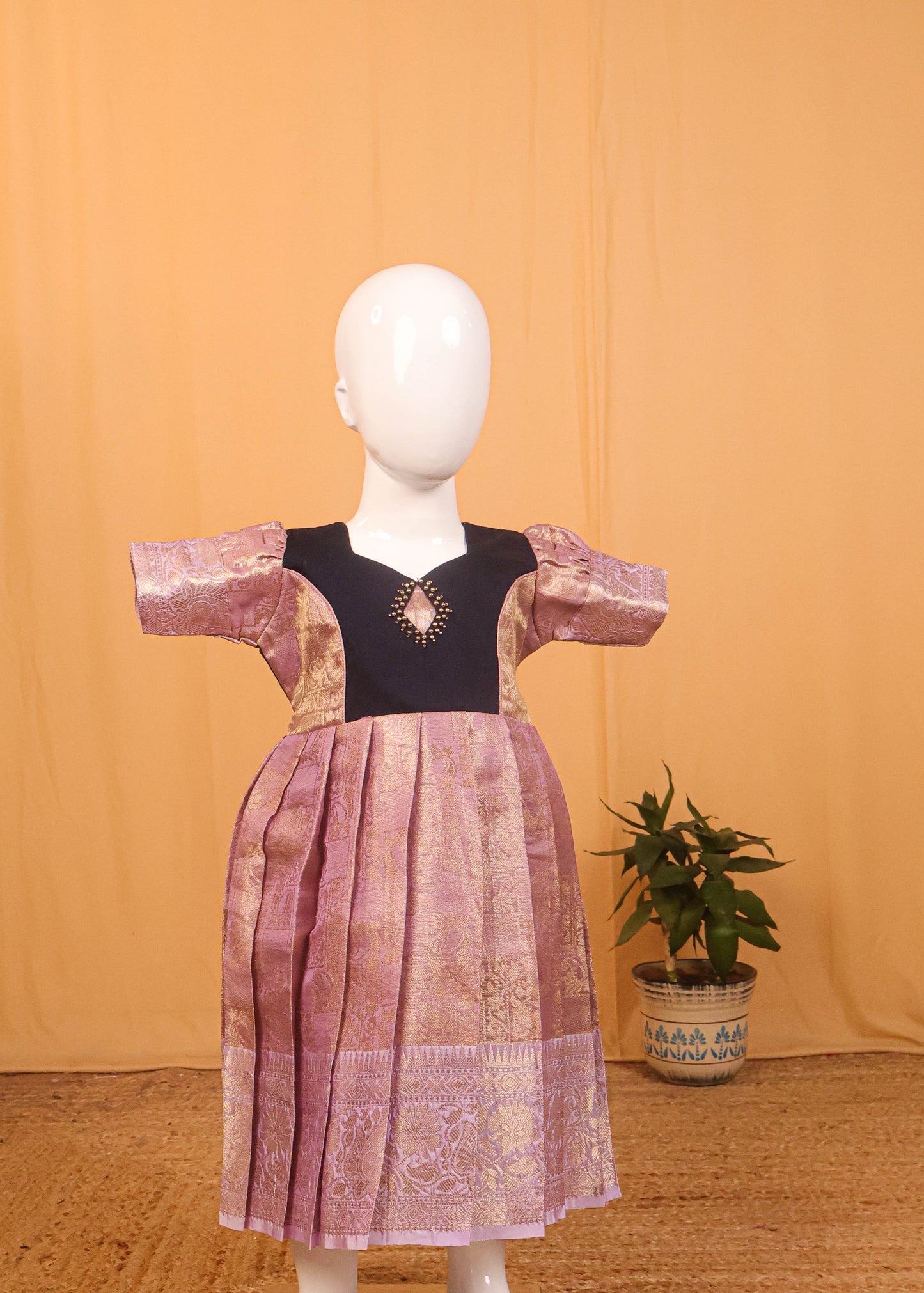 Blue & Spanish Pink - Long Frocks