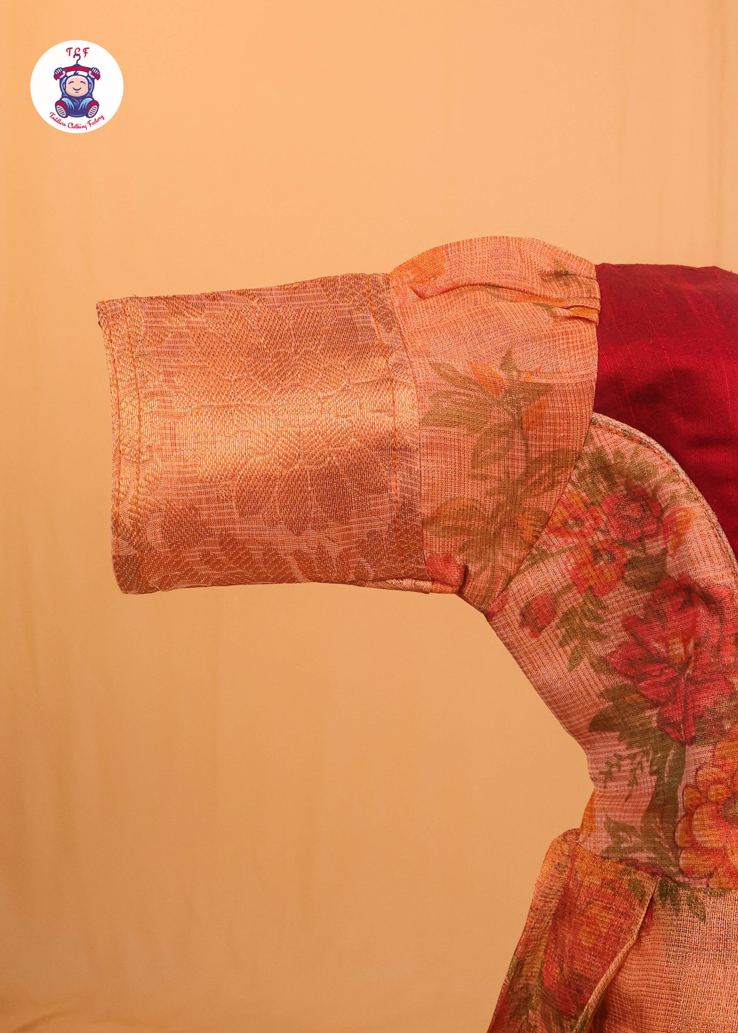 Maroon & Orange - Long Frock