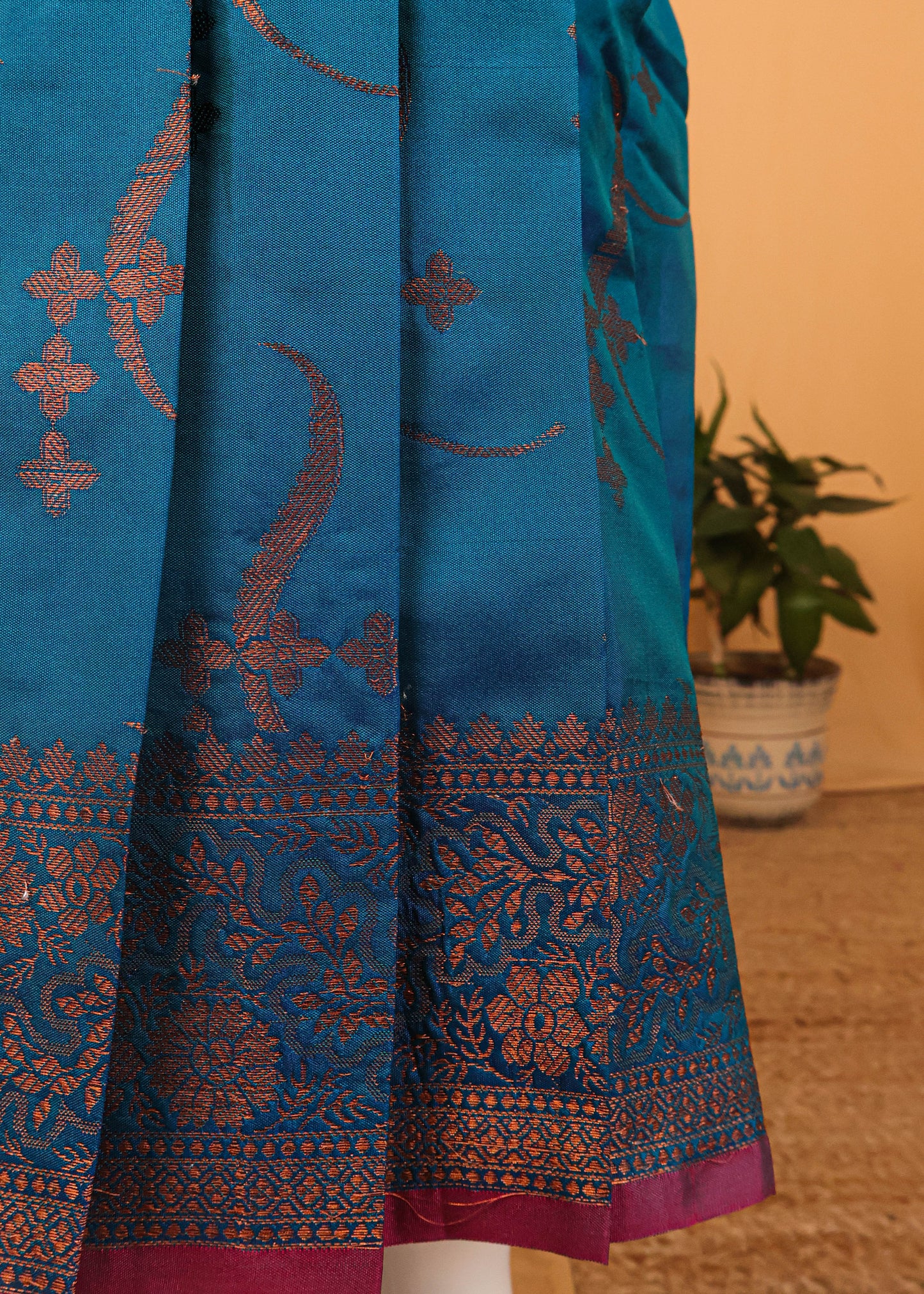 Pink & Blue - Long Frock