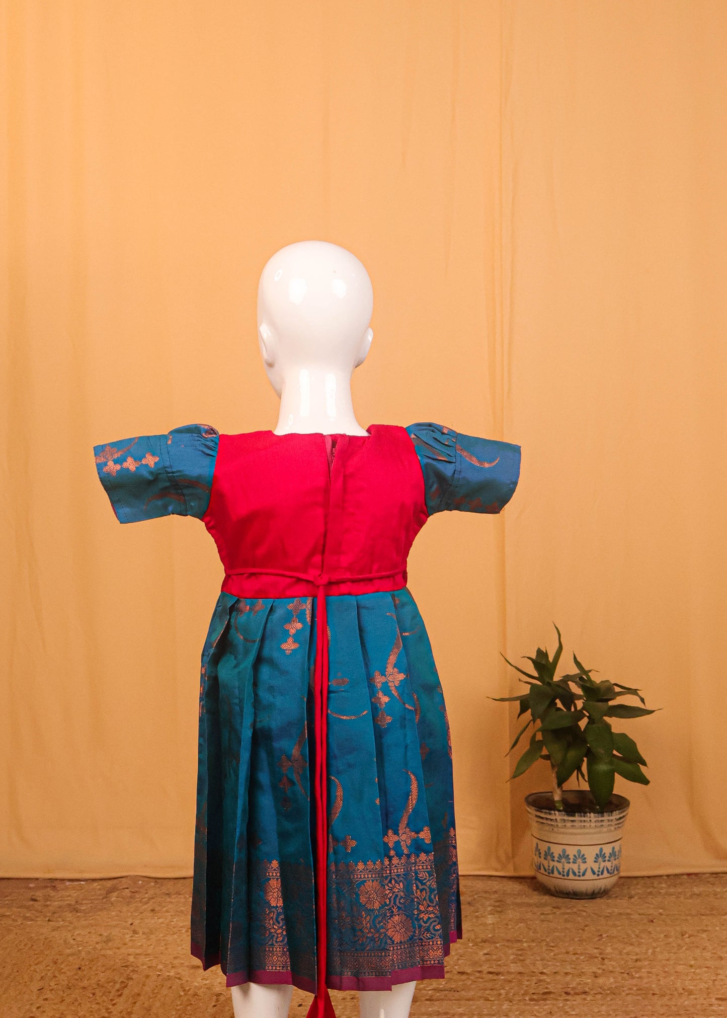 Pink & Blue - Long Frock