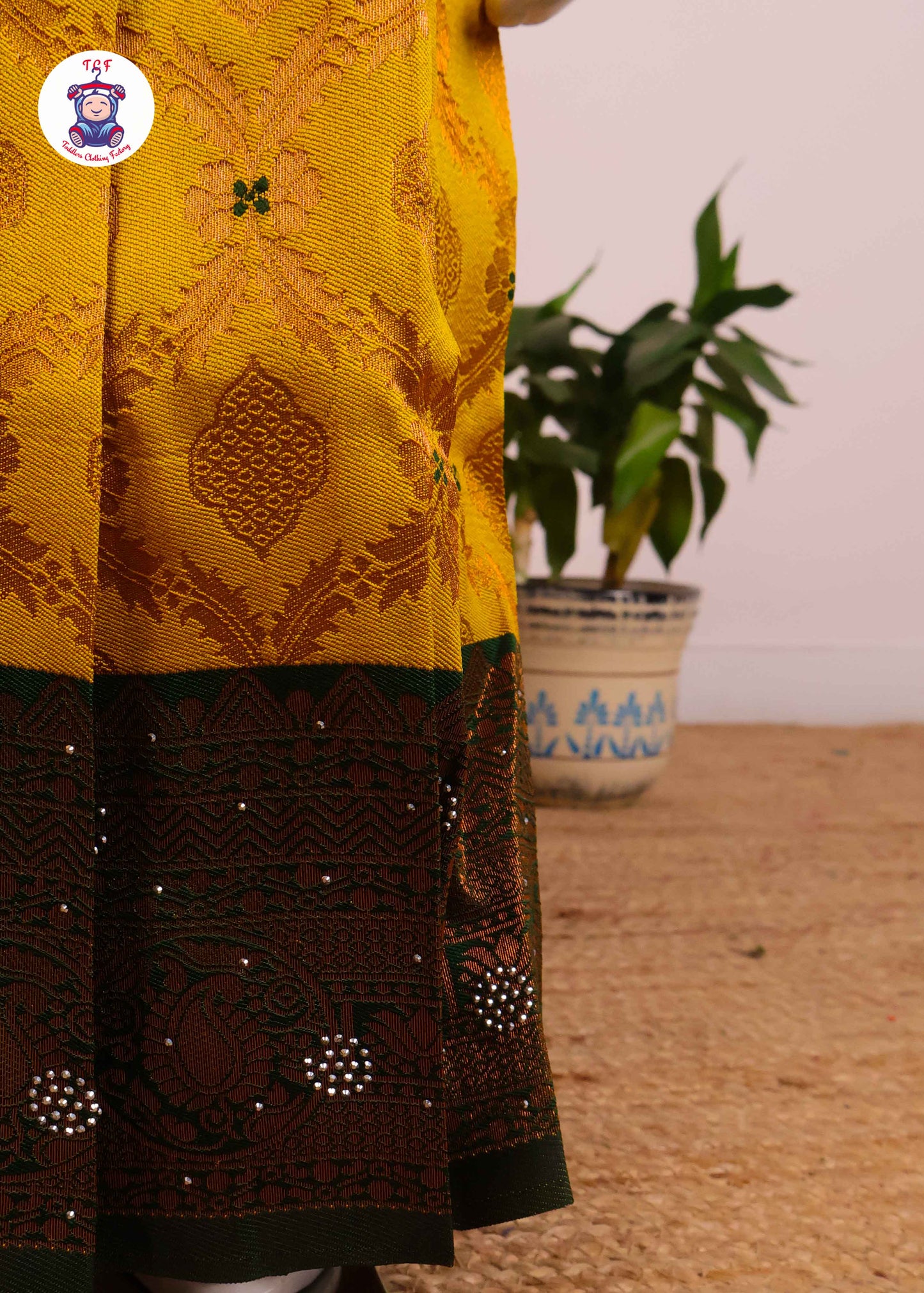 Green & Seaweed - Long Frock