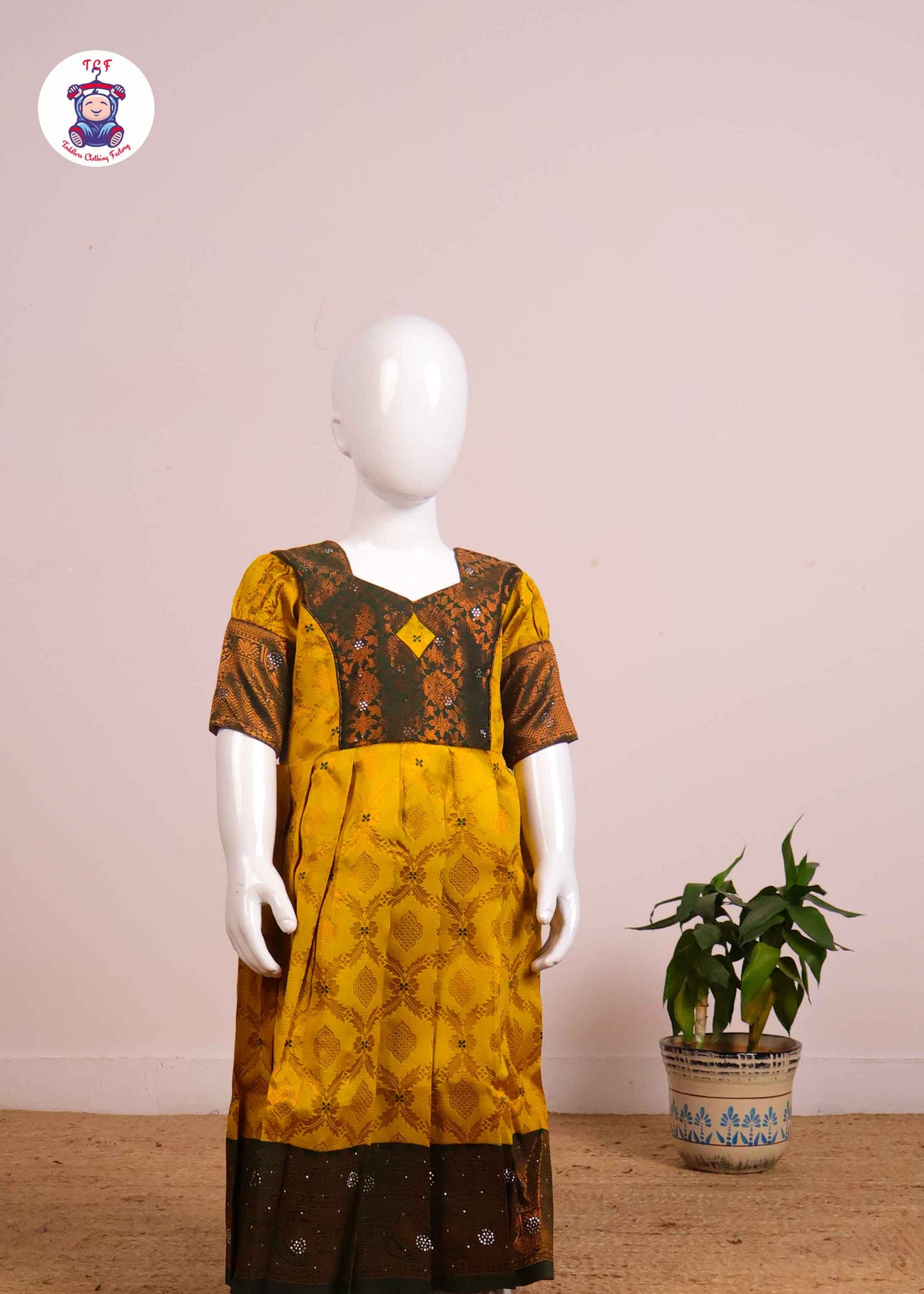 Green & Seaweed - Long Frock