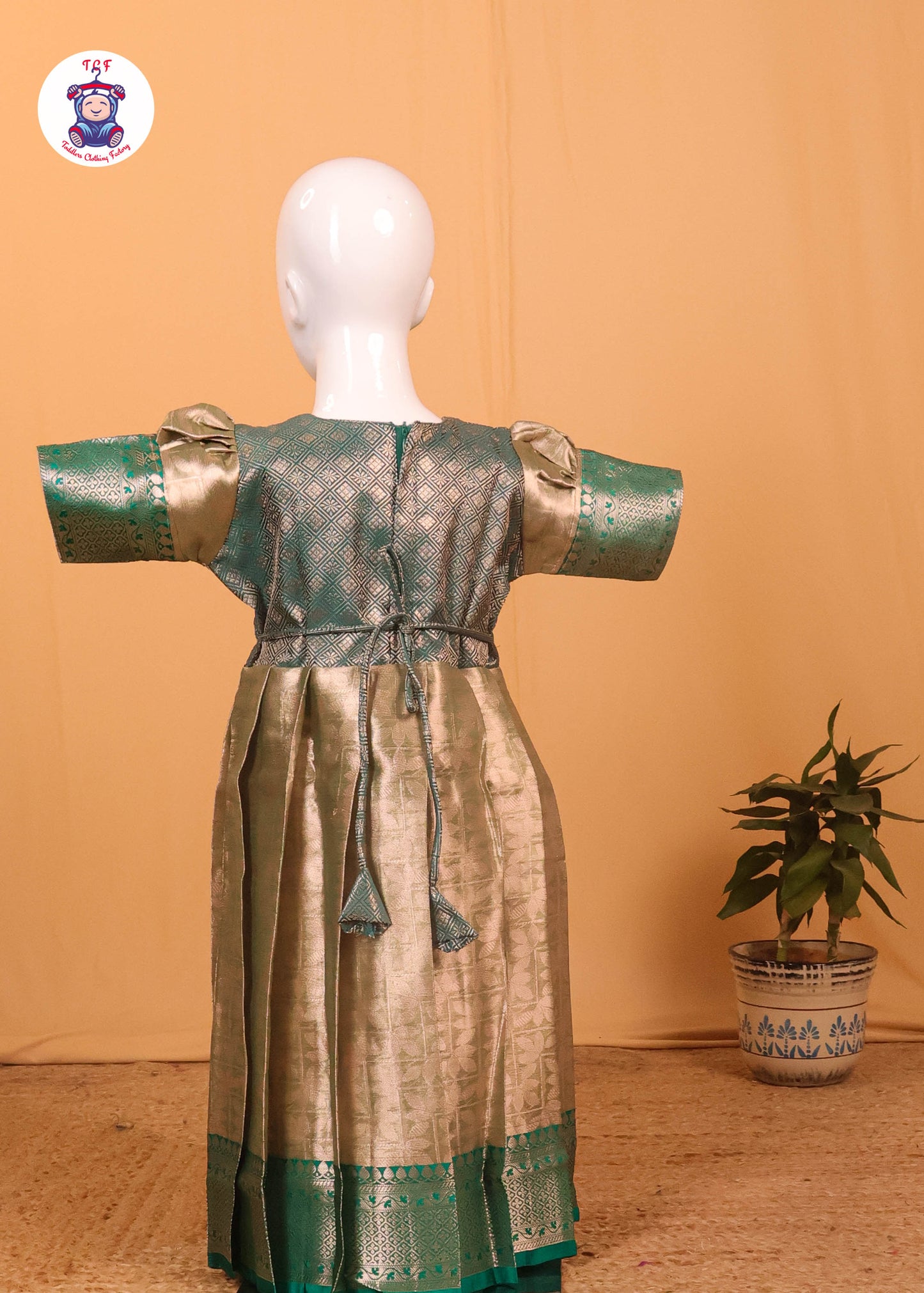 Shades of Turquoise - Long Frock