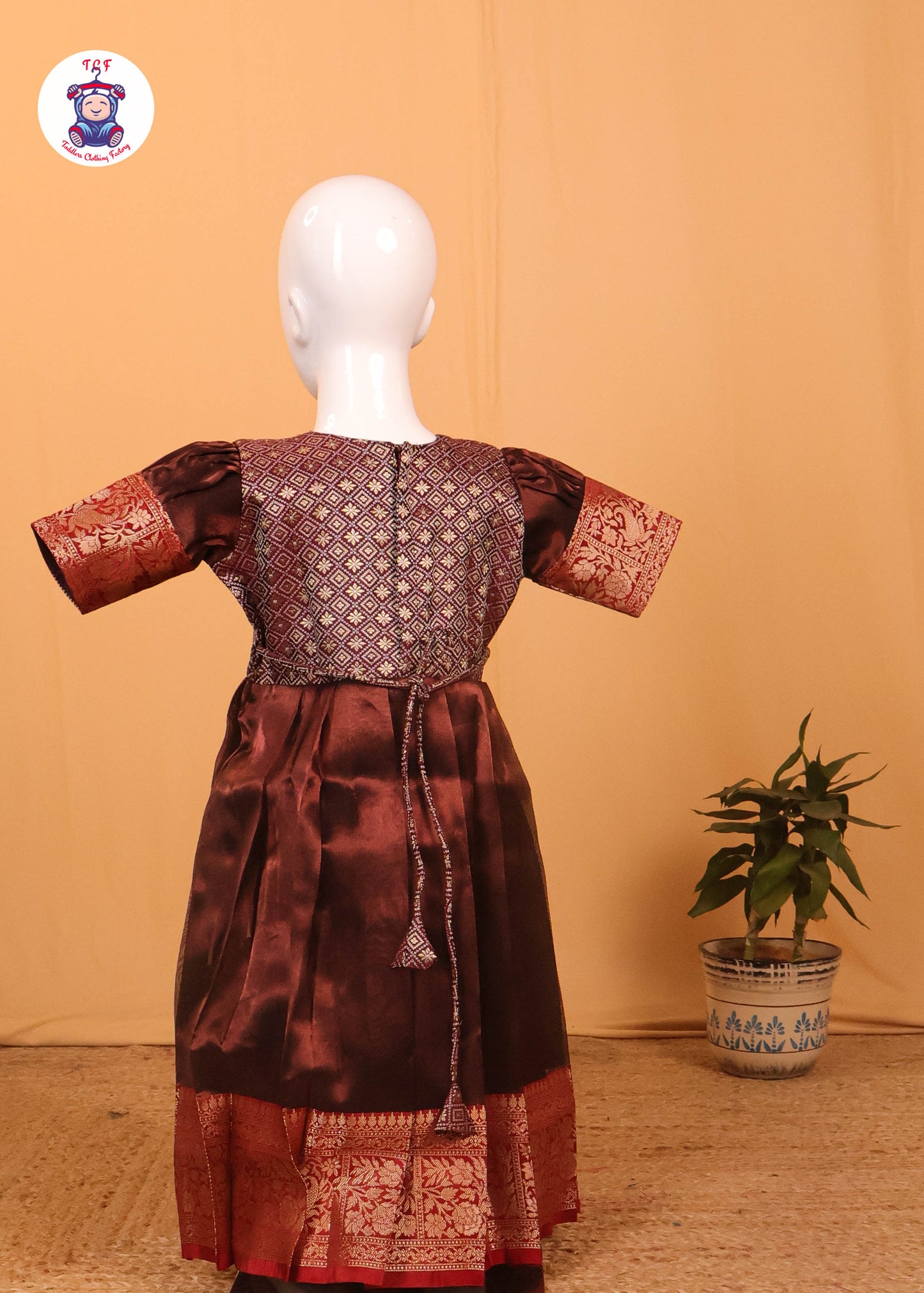 Umber Brown - Long Frock