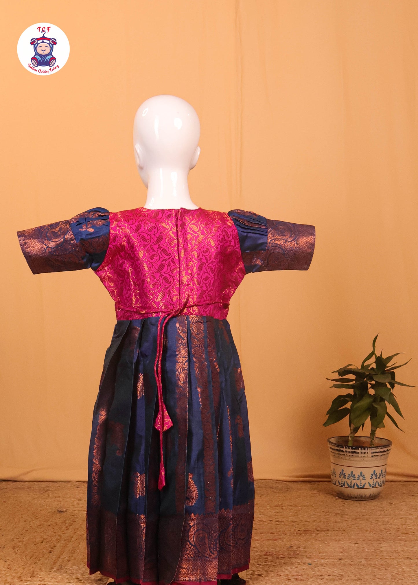 Pink & Blue - Long Frock