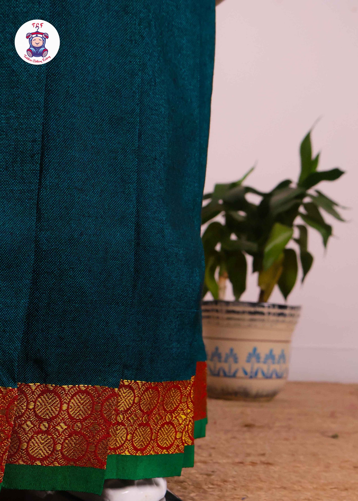 Orange & Green - Long Frock