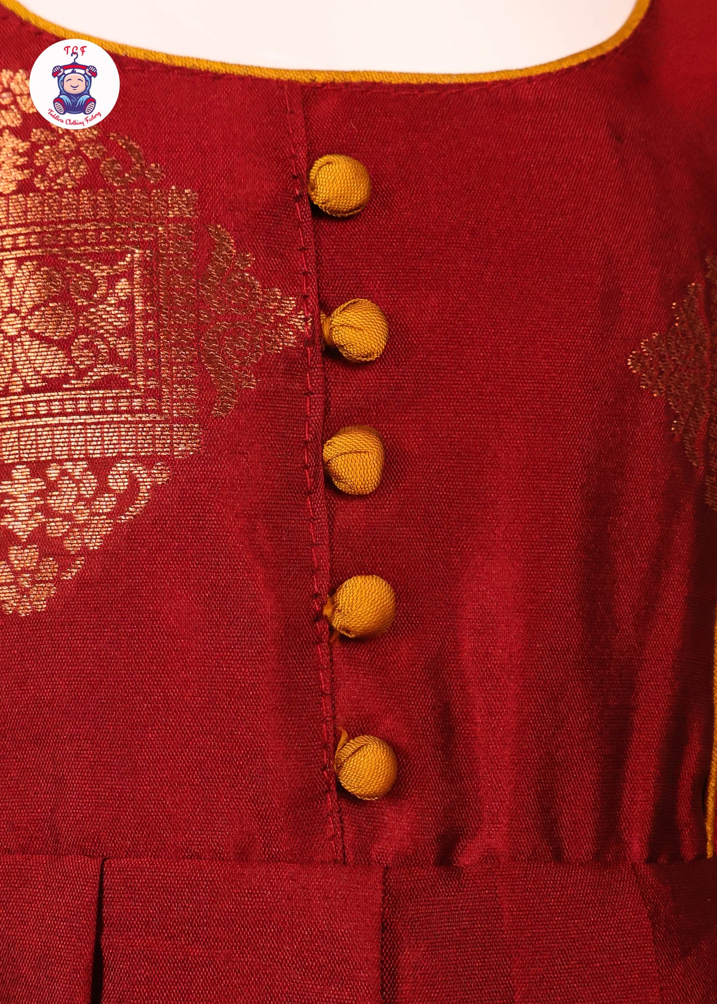 Maroon & Mustard - Long Frocks