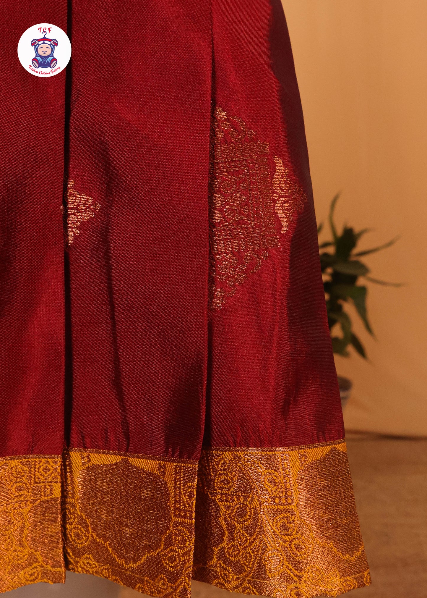 Maroon & Mustard - Long Frocks