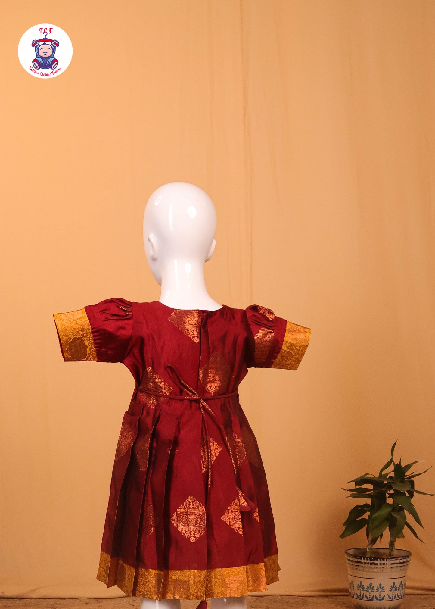 Maroon & Mustard - Long Frocks