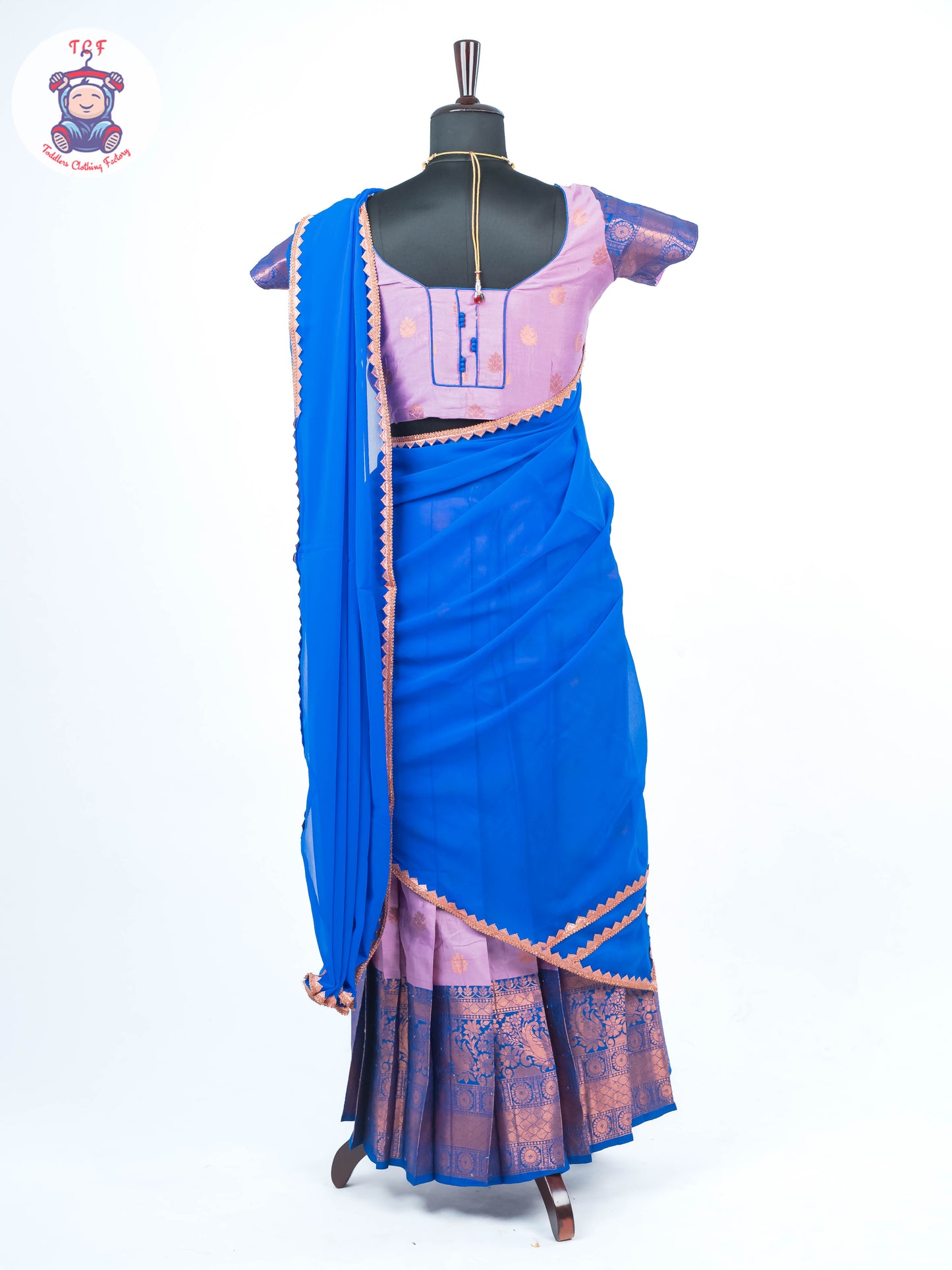 Lavender & Blue - Adult Readymade Half Saree