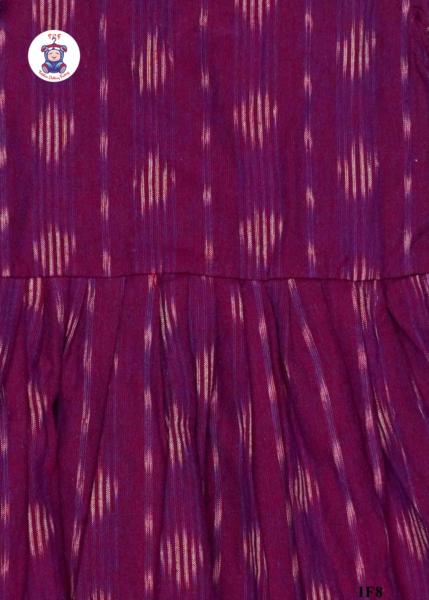 Purple - Girls Readymade Ikat Frocks