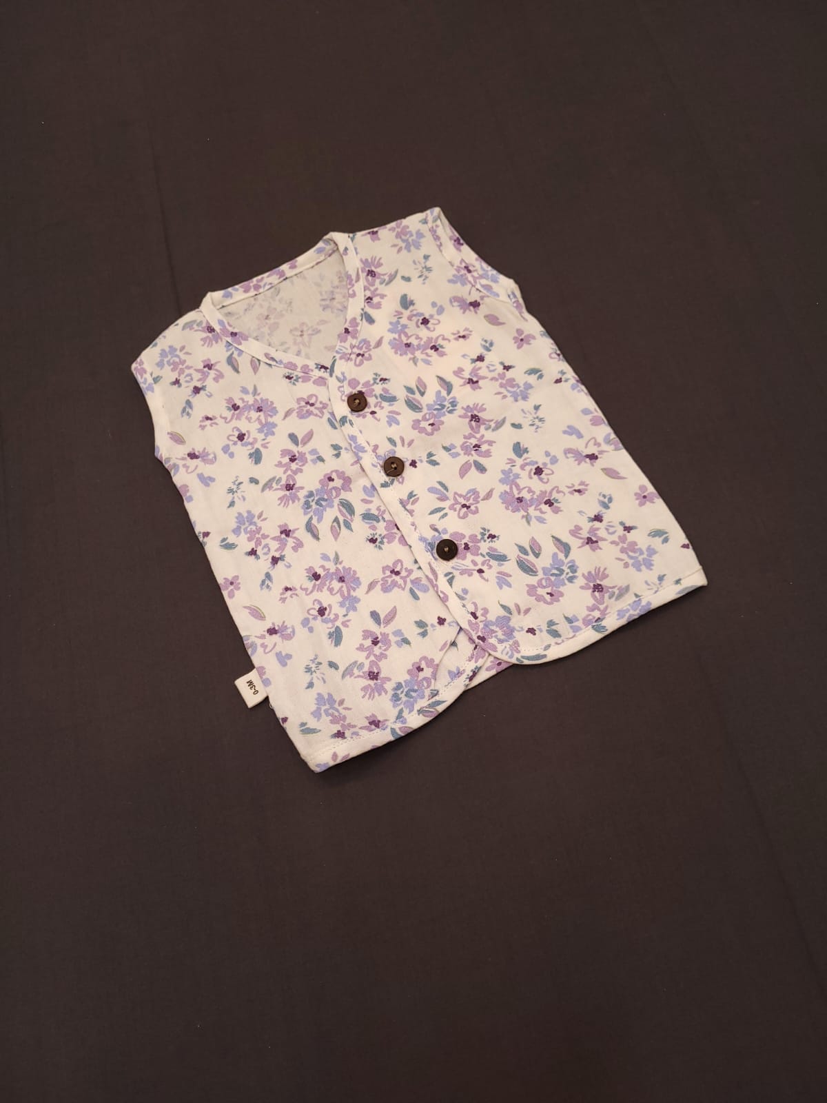Lavender - Unisex Muslin Printed Jabla