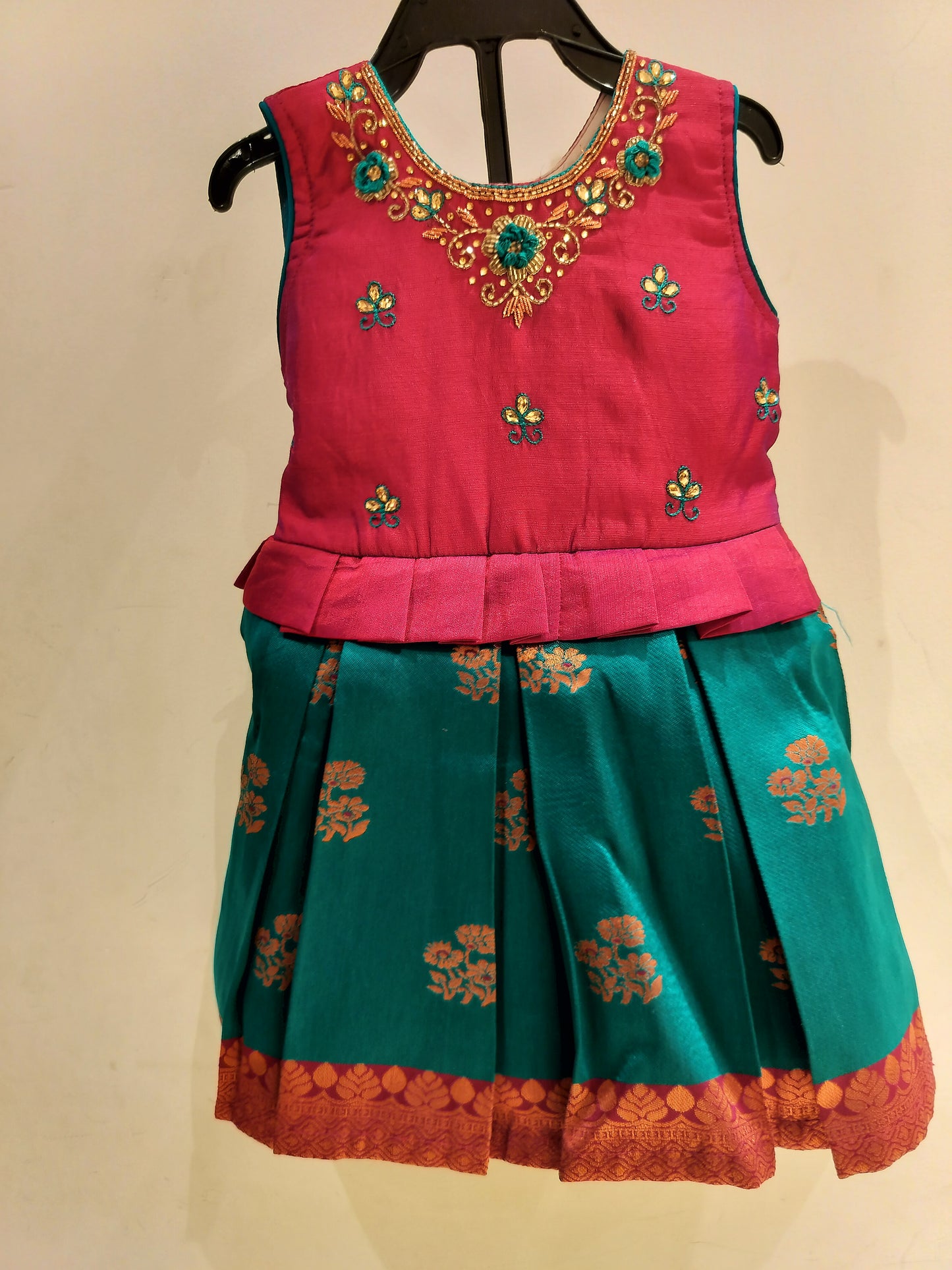 Magenta & Green - Frock