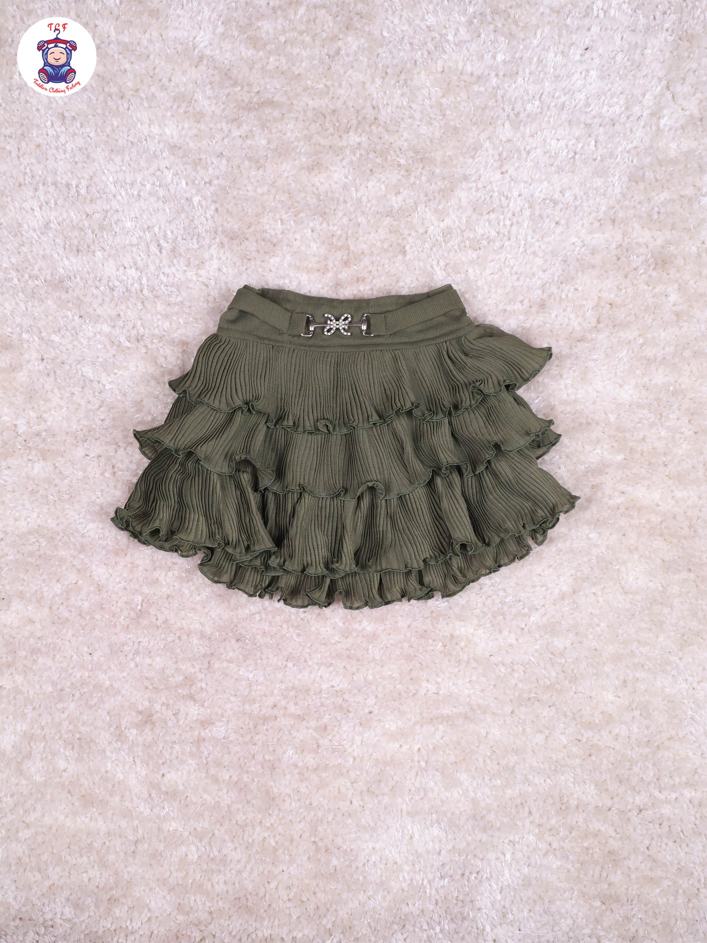 Light Green - Girls Top & Mini Skirt