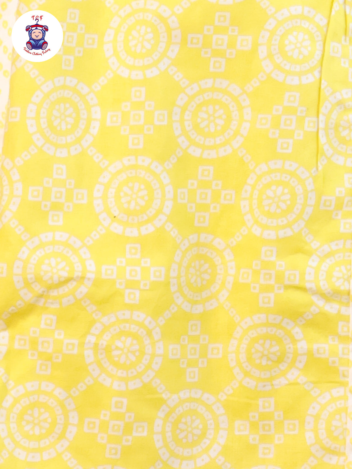 Yellow - Printed Umbrella Kurti Set