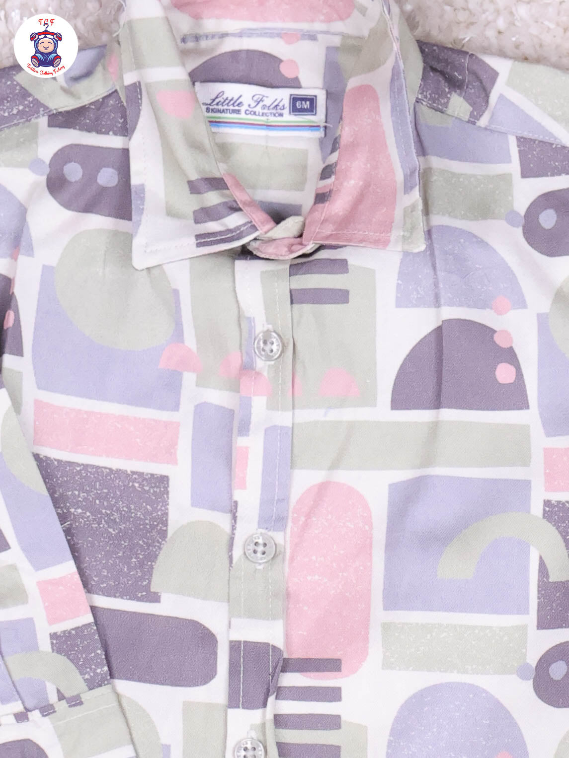 Light Green & Grey - Printed Full Hand Shirt With Plain Pant